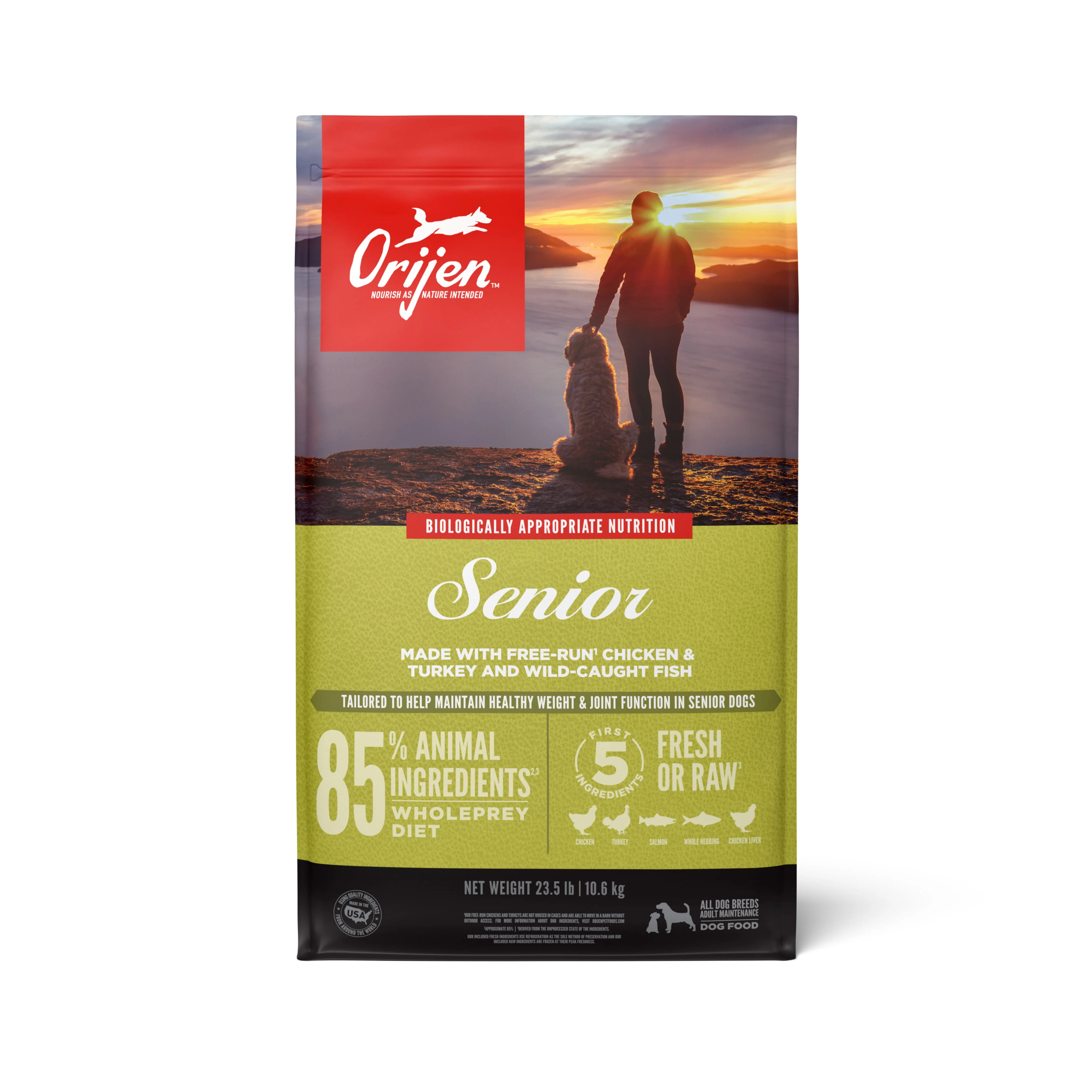 ORIJEN Senior Biologically Appropriate Dry Dog Food 10.6kg - Image 2