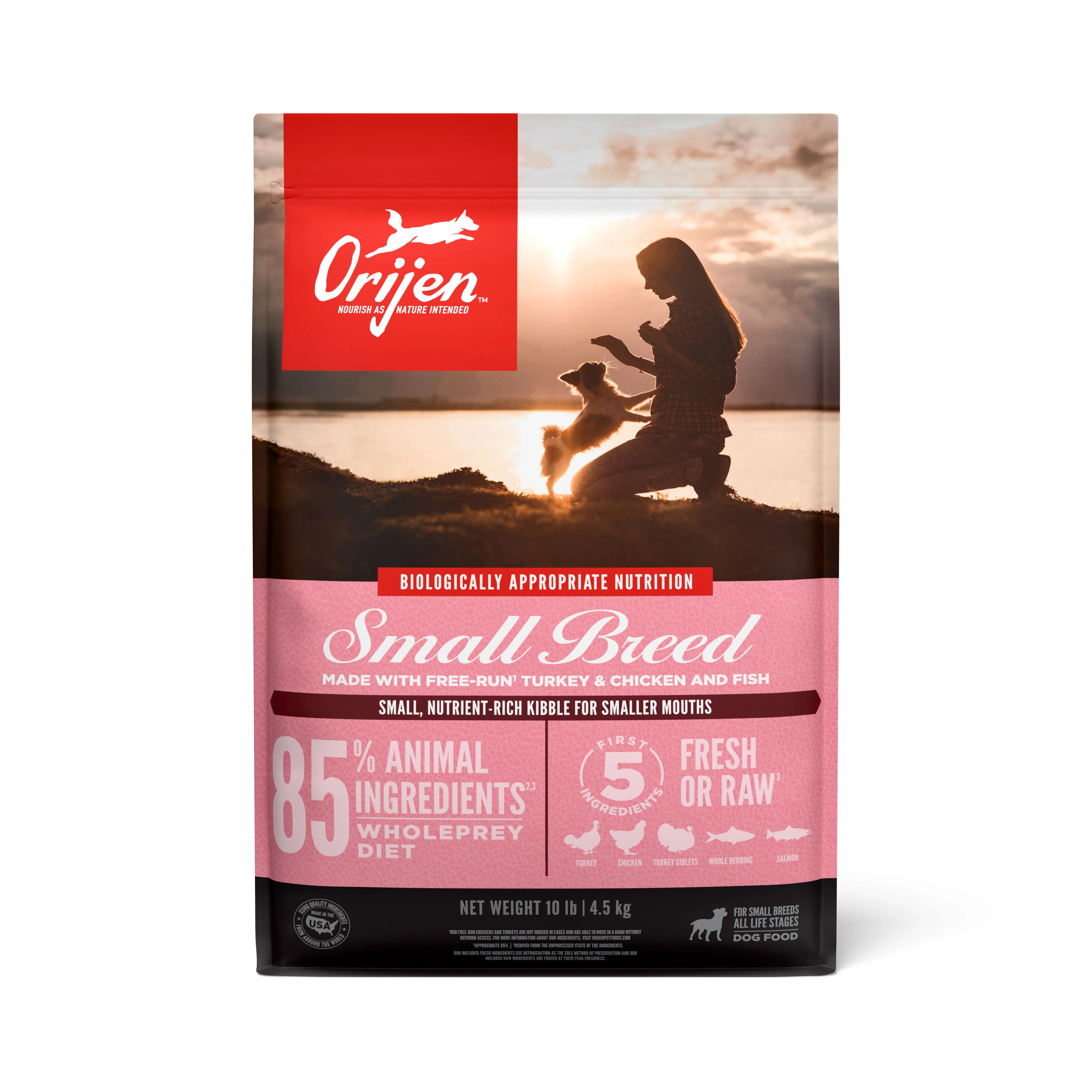 ORIJEN Small Breed Biologically Appropriate Dry Dog Food 4.5kg - Image 2