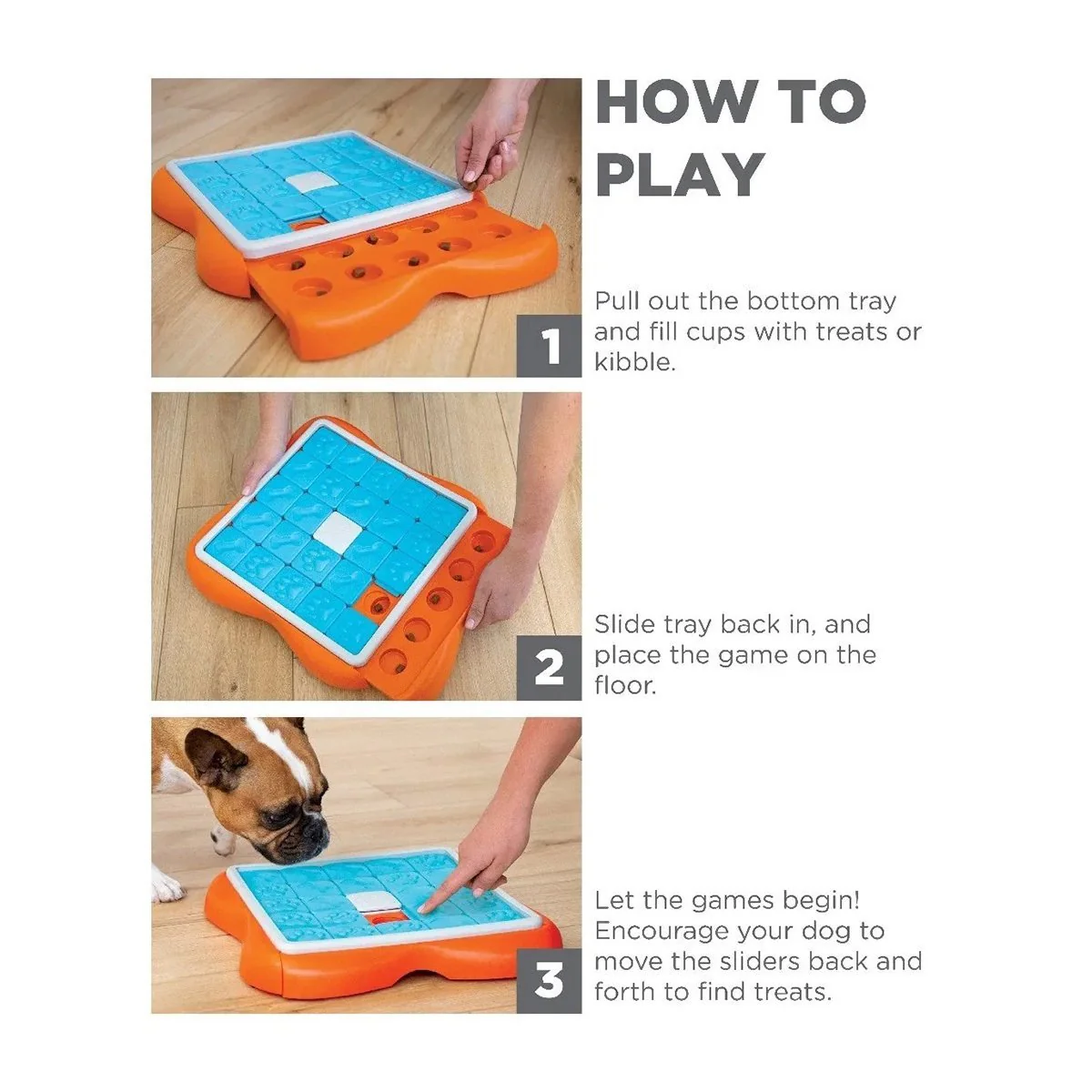 Outward Hound Nina Ottosson Challenge Slider Puzzle Feeder Dog Toy - Image 4