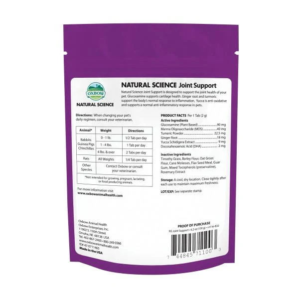 Oxbow Natural Science Joint Support 60 Pack - Image 2