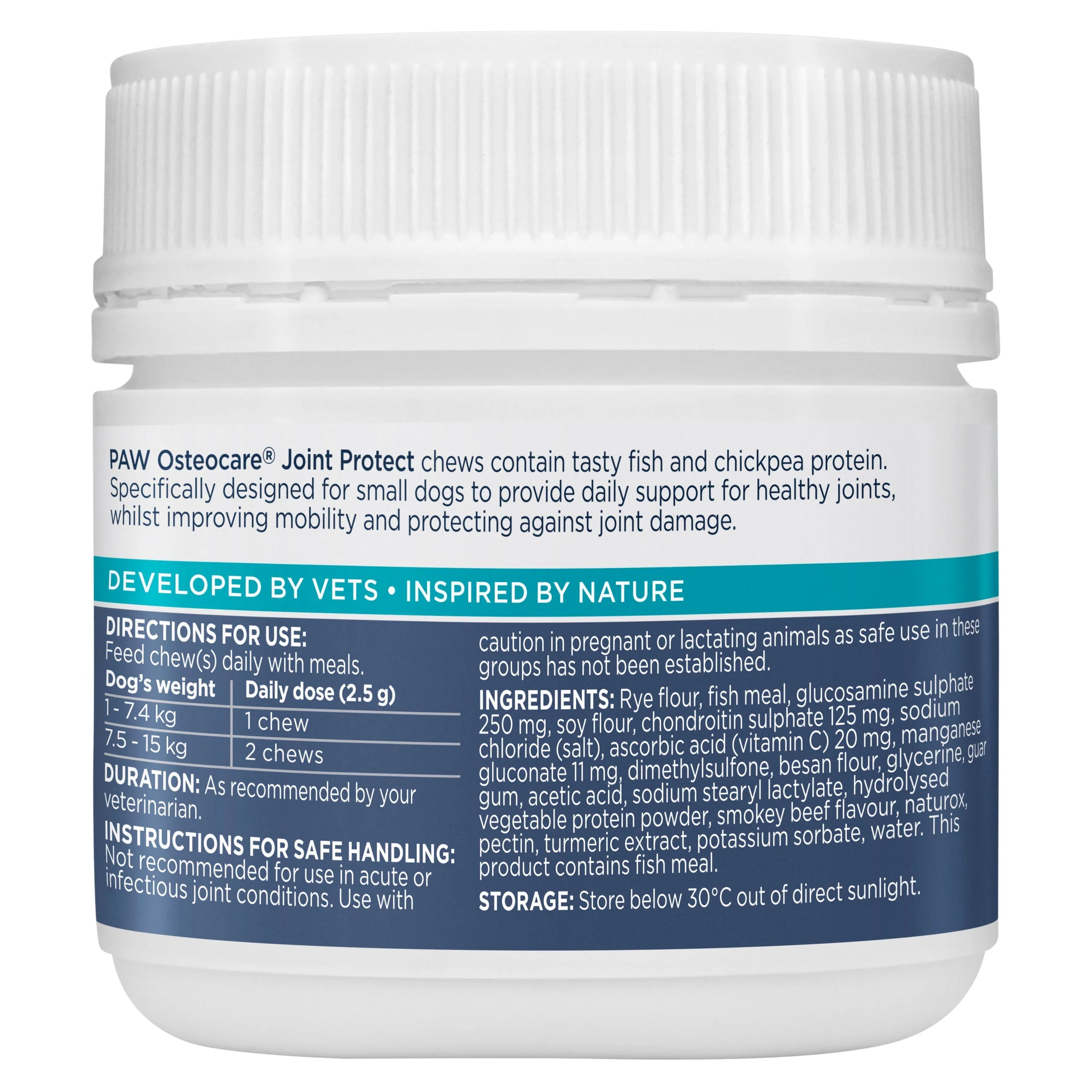 PAW by Blackmores Osteocare Joint Protect Small Chews for Dogs 75g - Image 3