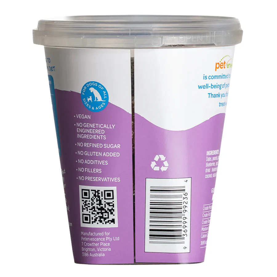 Petervescence Treat A Balls Peanut Butter Berry and Banana Dog Treats 198g - Image 3