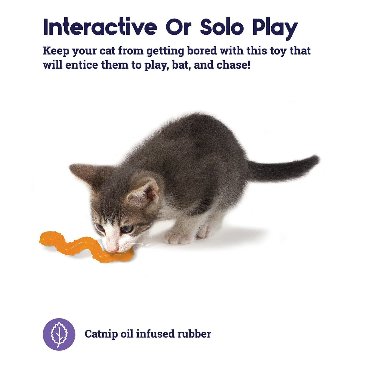 Petstages Catnip Wiggle Worm Toy for Cats - Image 3