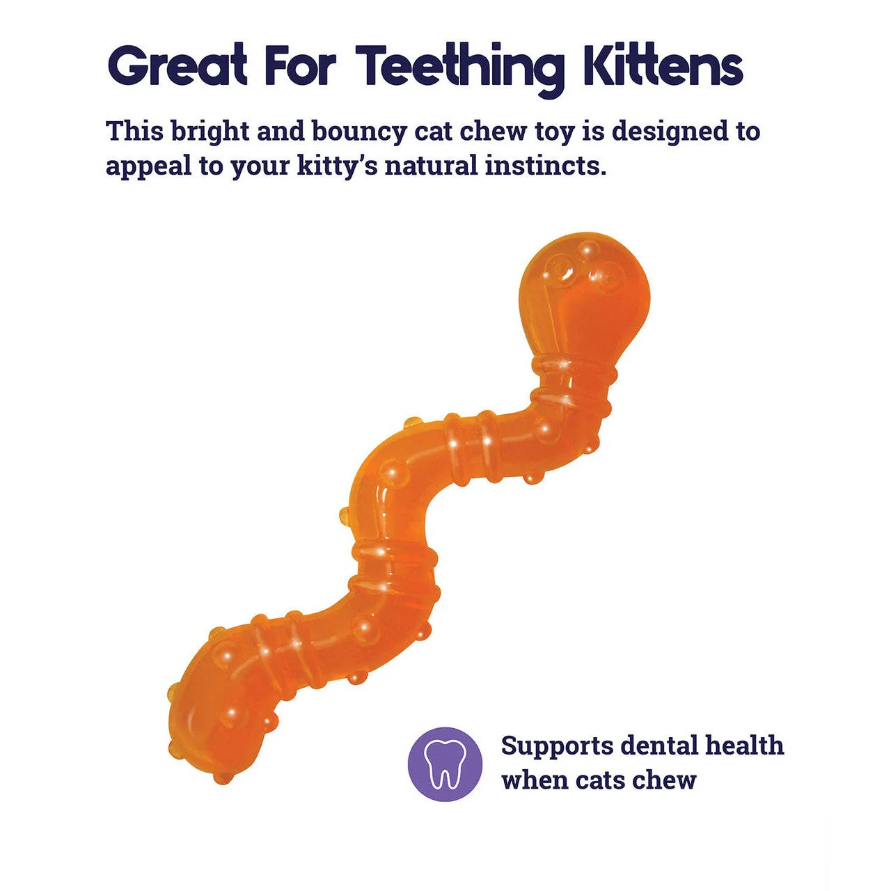 Petstages Catnip Wiggle Worm Toy for Cats - Image 4