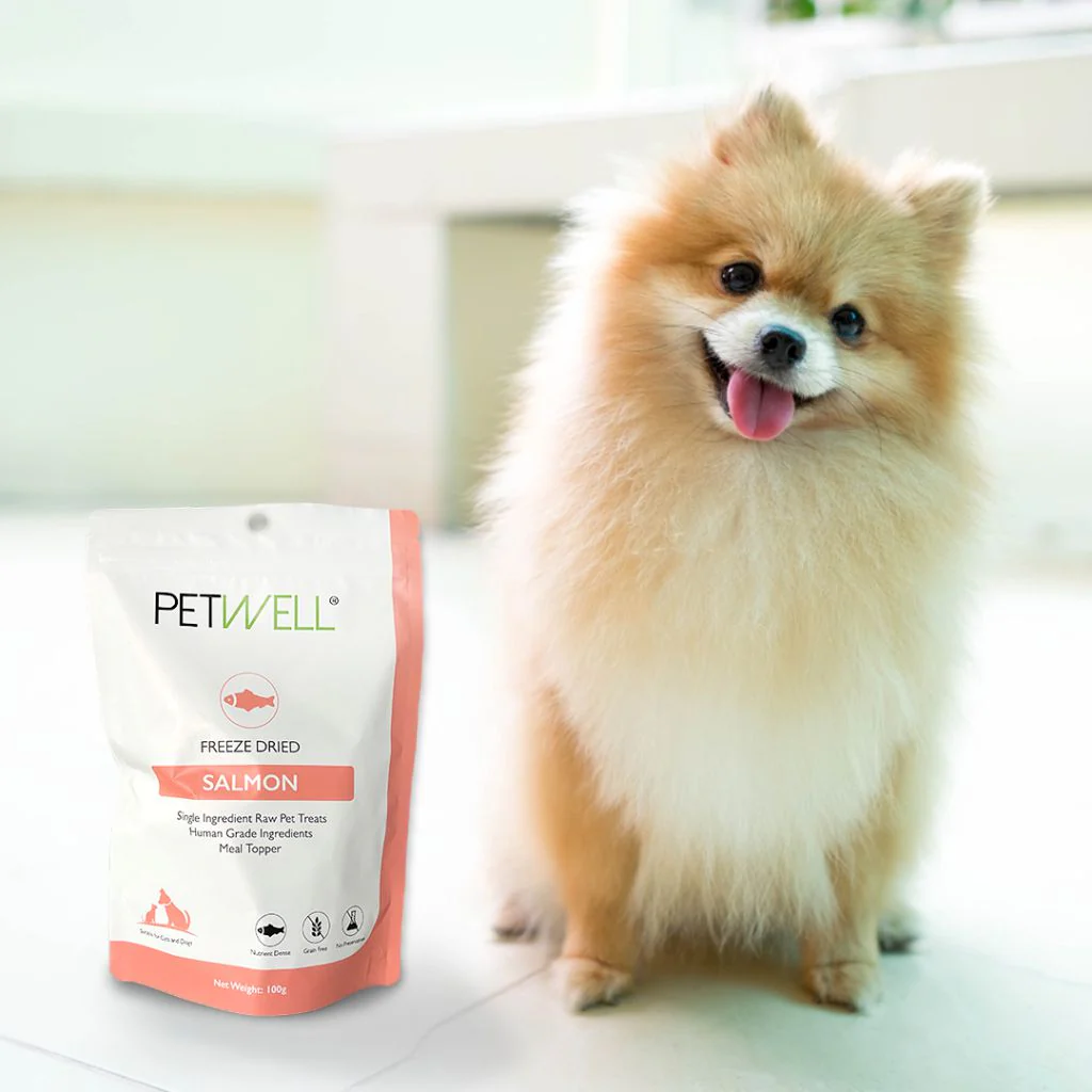 PetWell Freeze Dried Diced Salmon Fillets Treats for Dogs and Cats 80g - Image 5