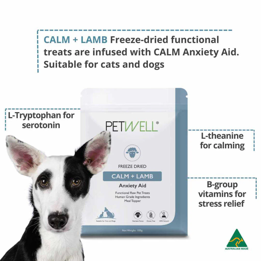 PetWell Freeze Dried Lamb with Calm Support Functional Treats for Dogs and Cats 100g - Image 4