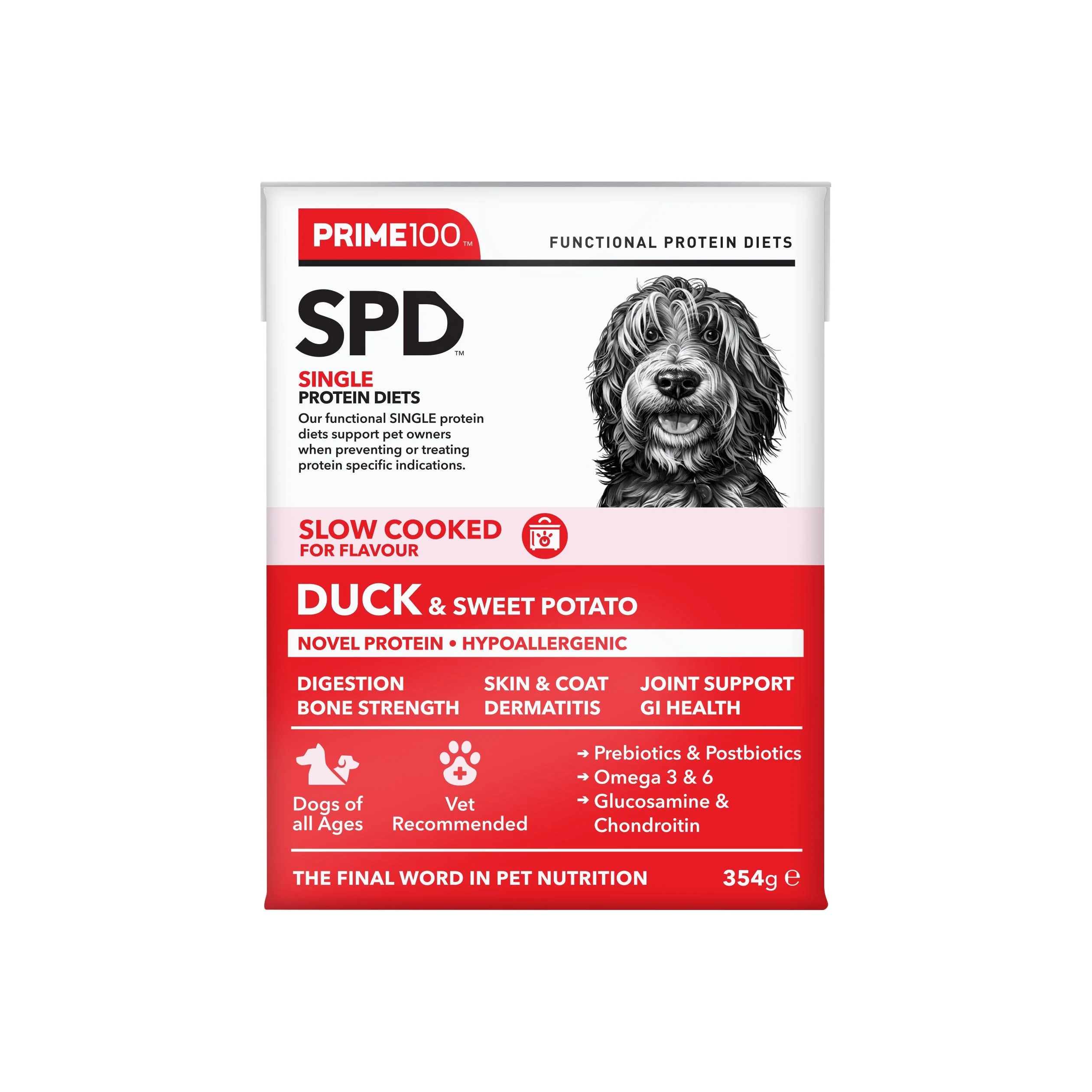 Prime 100 Slow Cooked Duck and Sweet Potato Dog Food 354g - Image 7