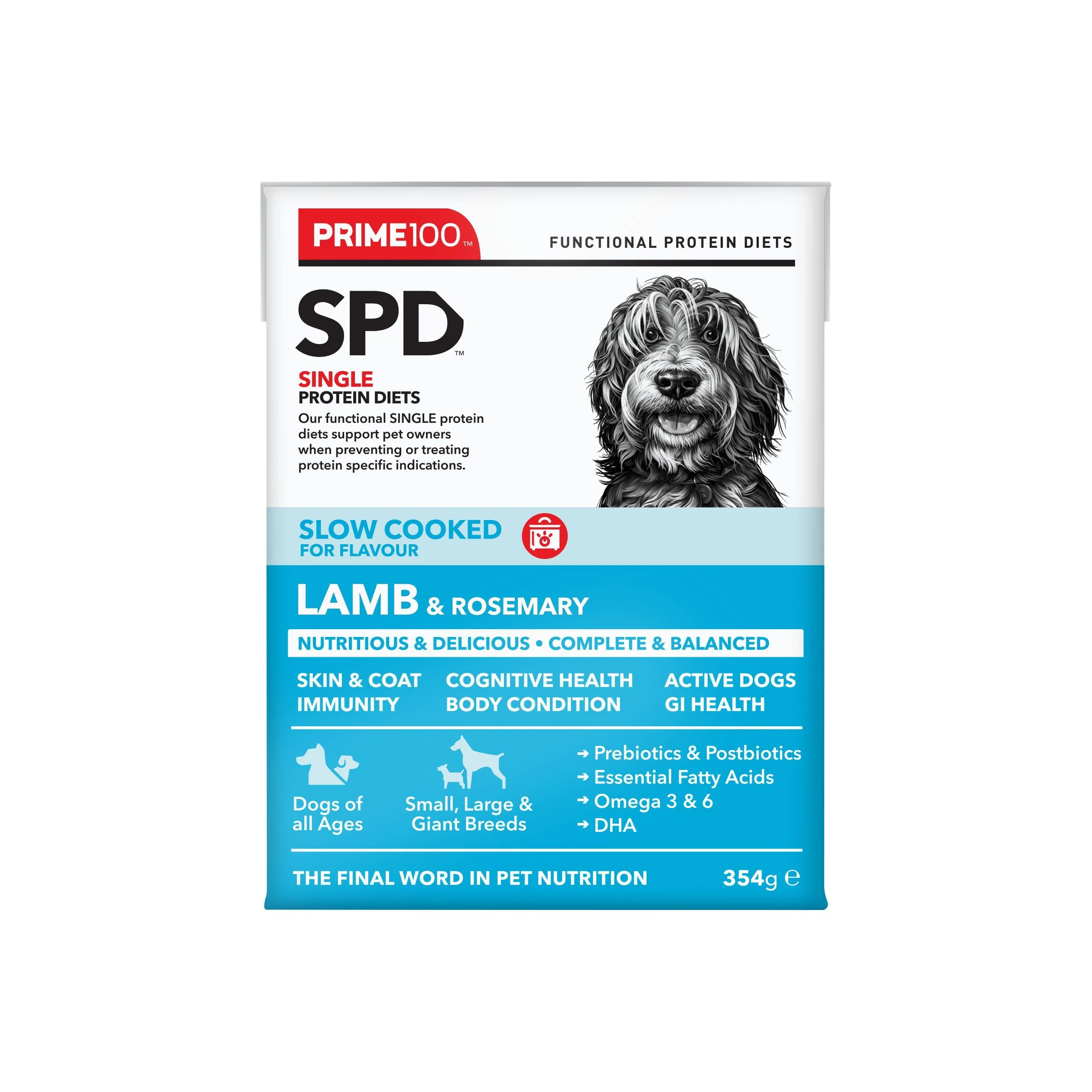 Prime 100 Slow Cooked Lamb and Rosemary Dog Food 354g - Image 8