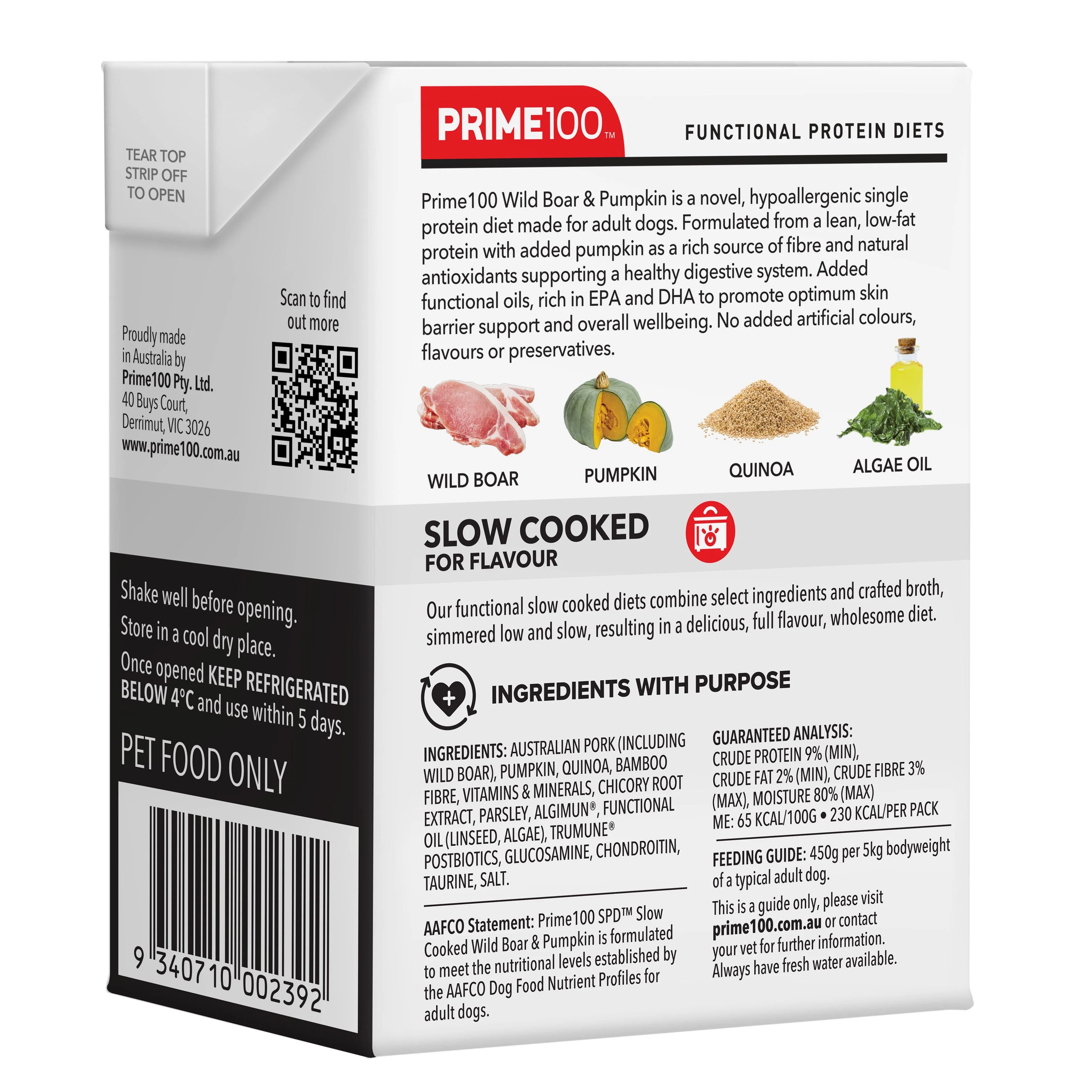 Prime 100 Slow Cooked Wild Boar and Pumpkin 354g x12 - Image 5