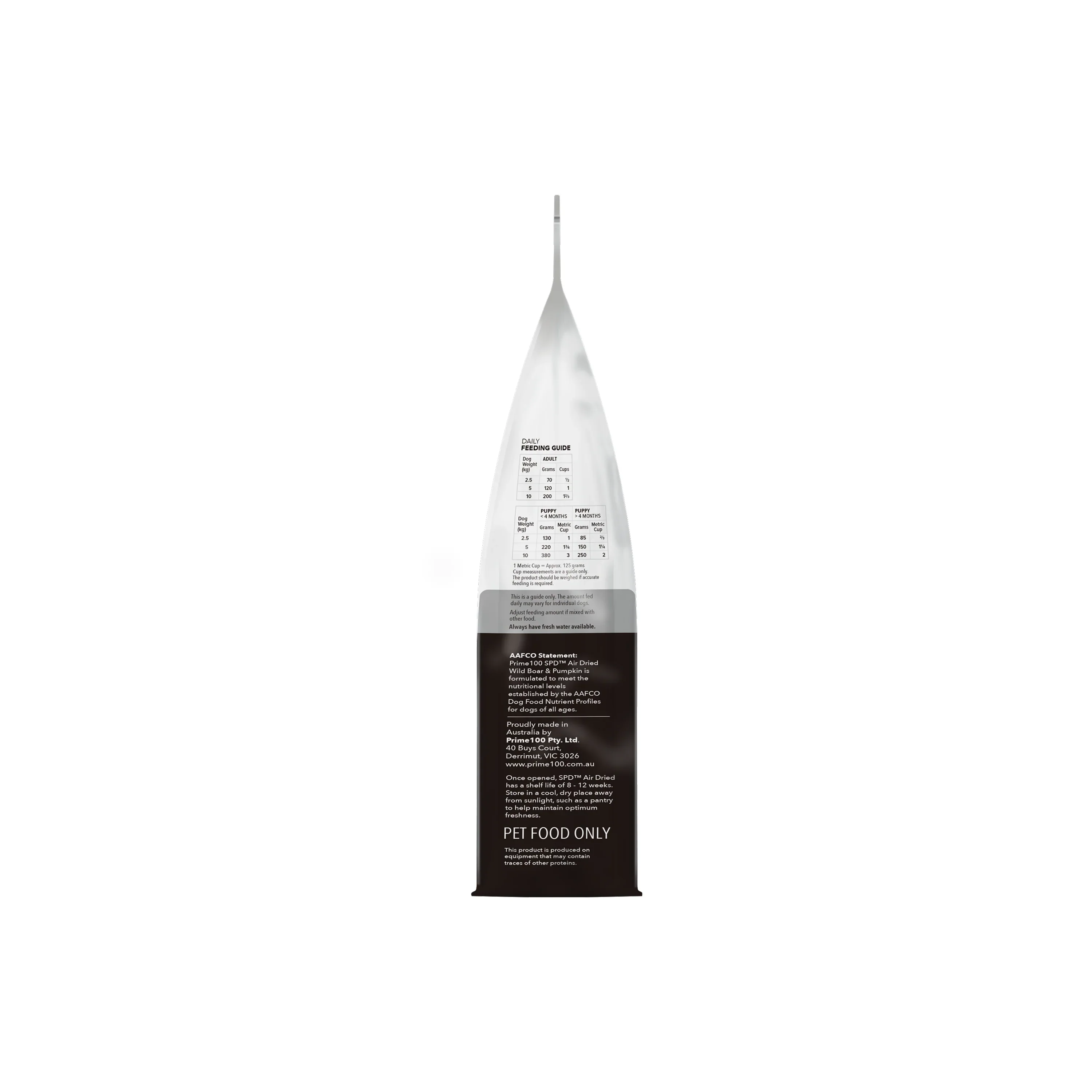 PRIME 100 SPD Air Dried Wild Boar and Pumpkin 120g - Image 3