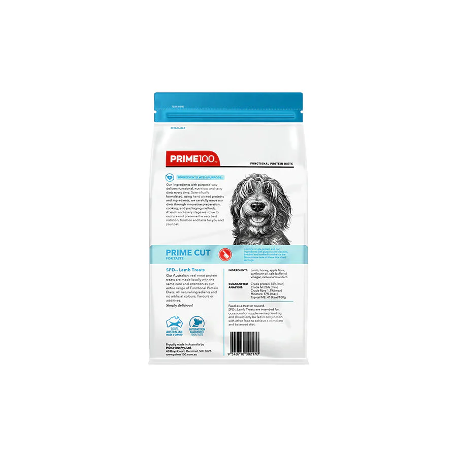 Prime 100 SPD Prime Cut Lamb Single Protein Dog Treats 100g - Image 3