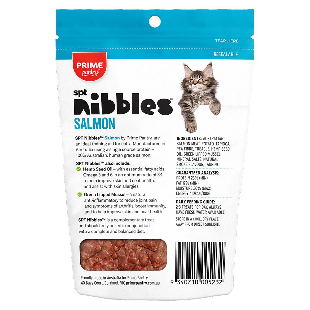 Prime Pantry Cat Nibbles Salmon Treats 40g - Image 2