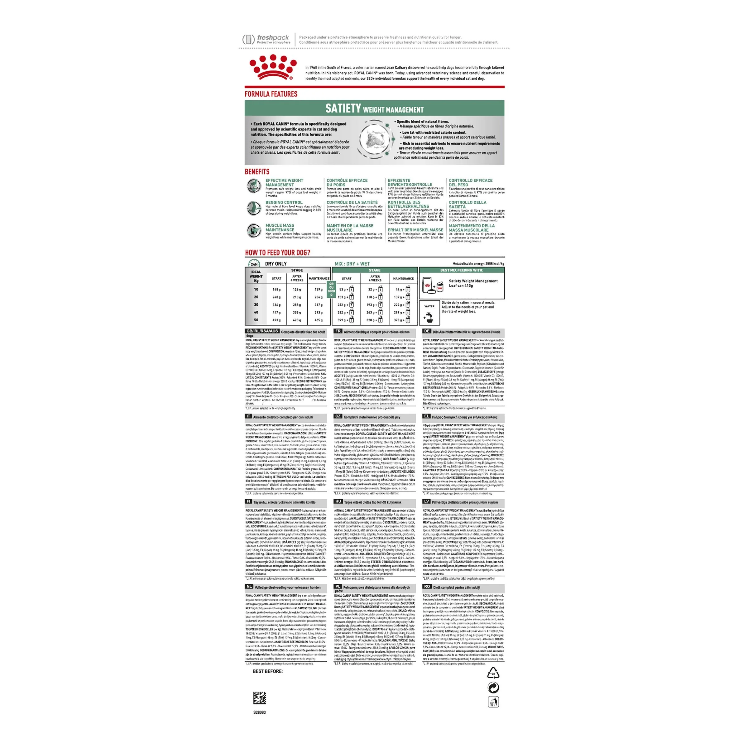 Royal Canin Veterinary Diet Dog Satiety Dry Food 6kg - Image 2