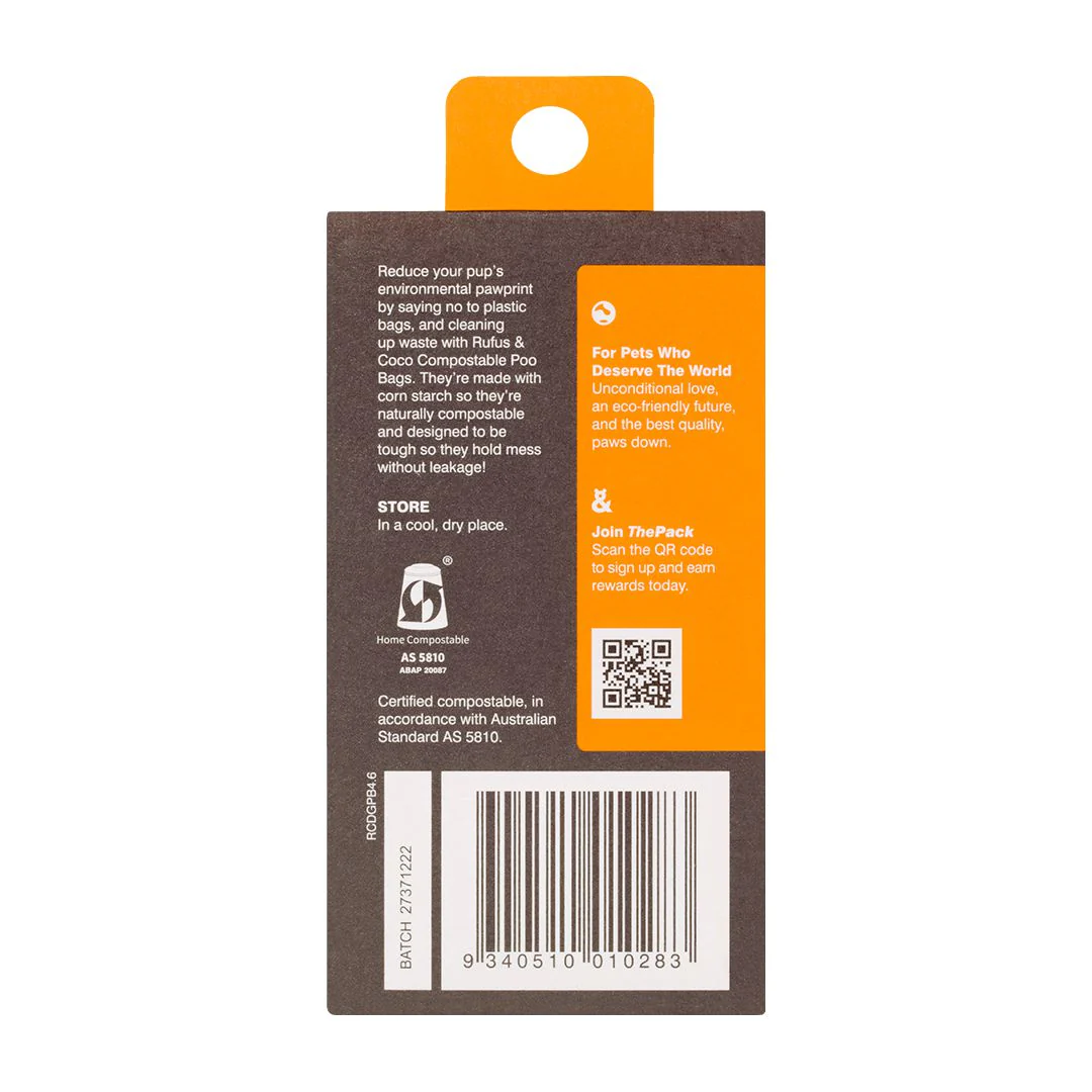 Rufus & Coco Do Good Biodegradable Poo Bags 40 Pack - Image 2