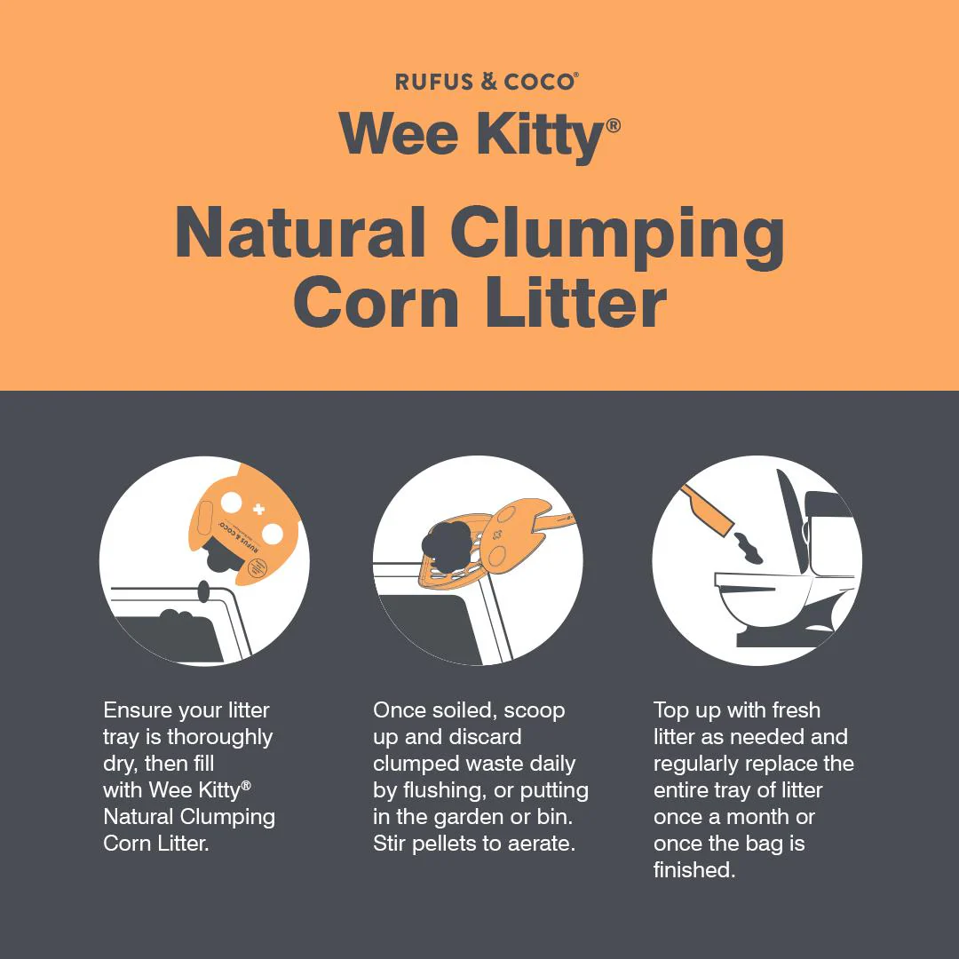Rufus & Coco Wee Kitty Corn Clumping Cat Litter 4kg - Image 9