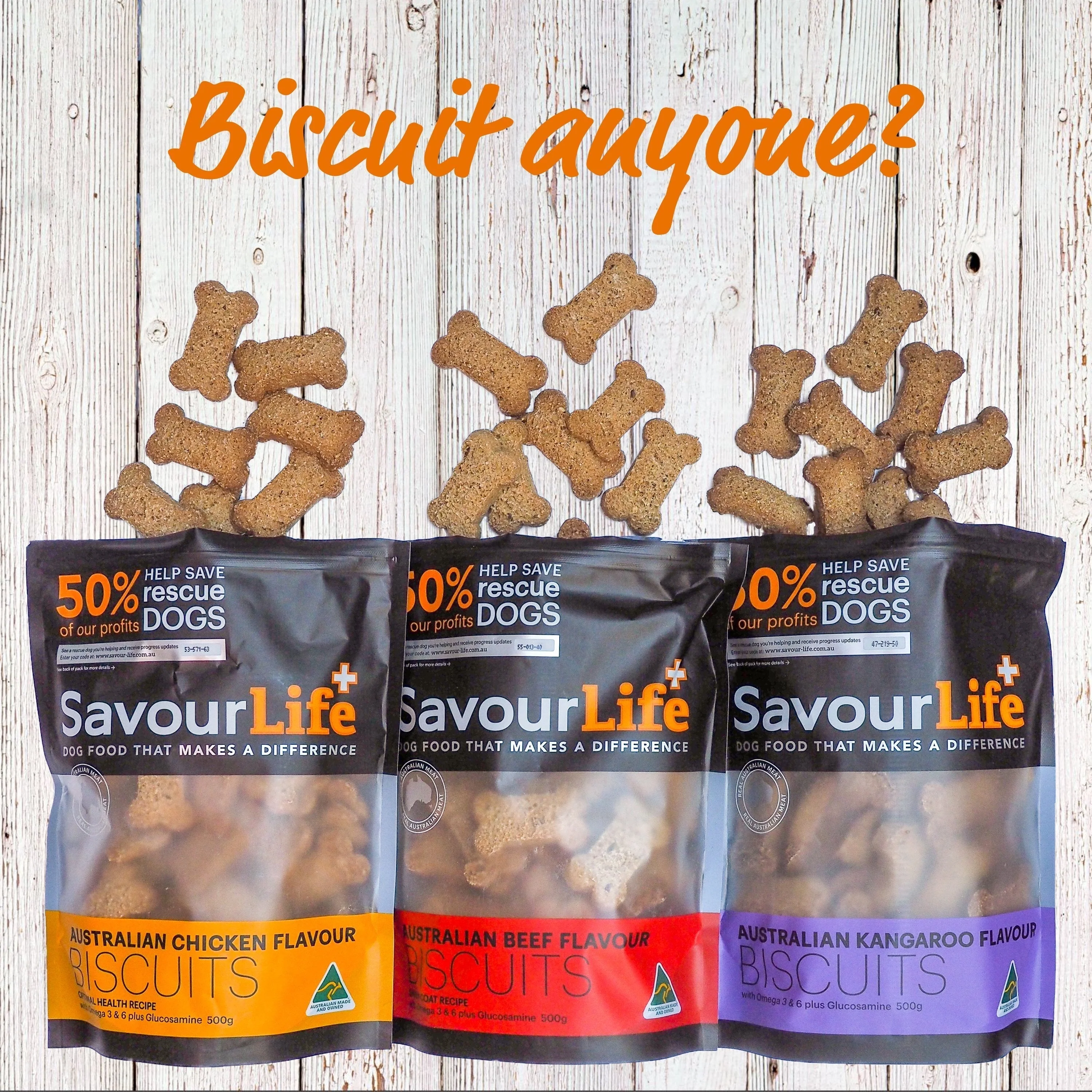 SavourLife Australian Kangaroo Biscuits Dog Treats 500g - Image 5