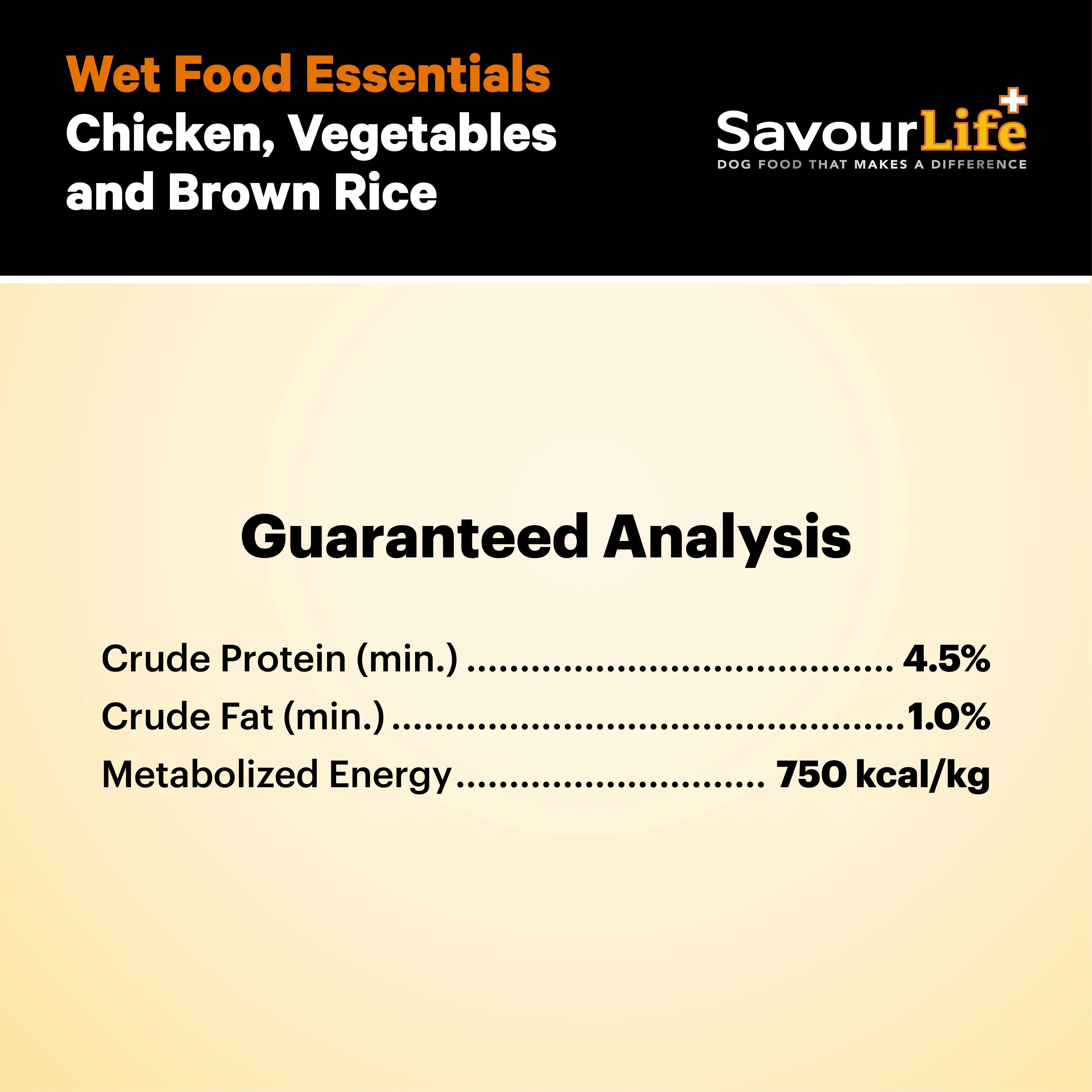 SavourLife Essentials Chicken with Vegetables & Rice Adult Dog Wet Food 400g X12 - Image 11