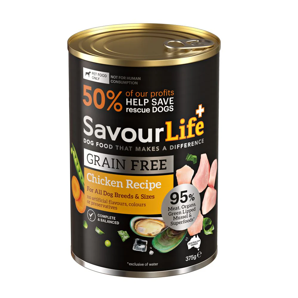 Savourlife Grain Free Chicken Adult Dog Wet Food 375g X12 - Image 7