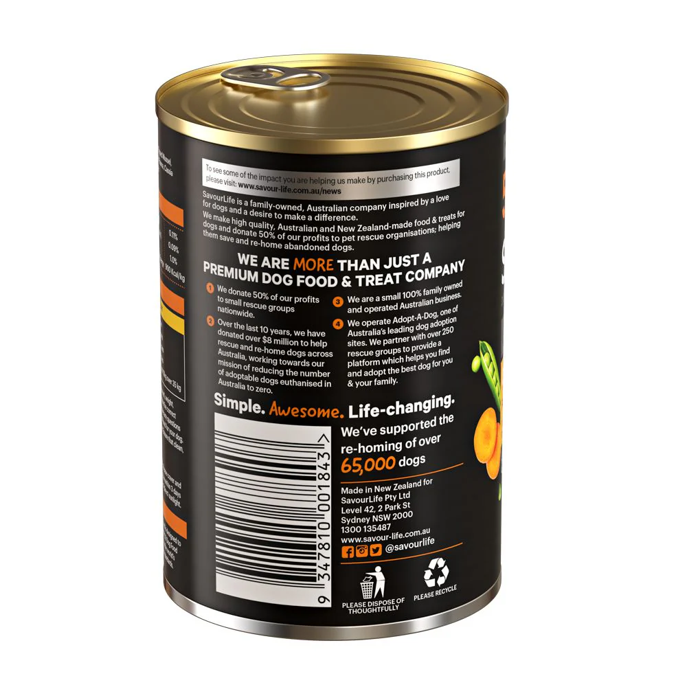 Savourlife Grain Free Chicken Adult Dog Wet Food 375g X12 - Image 8