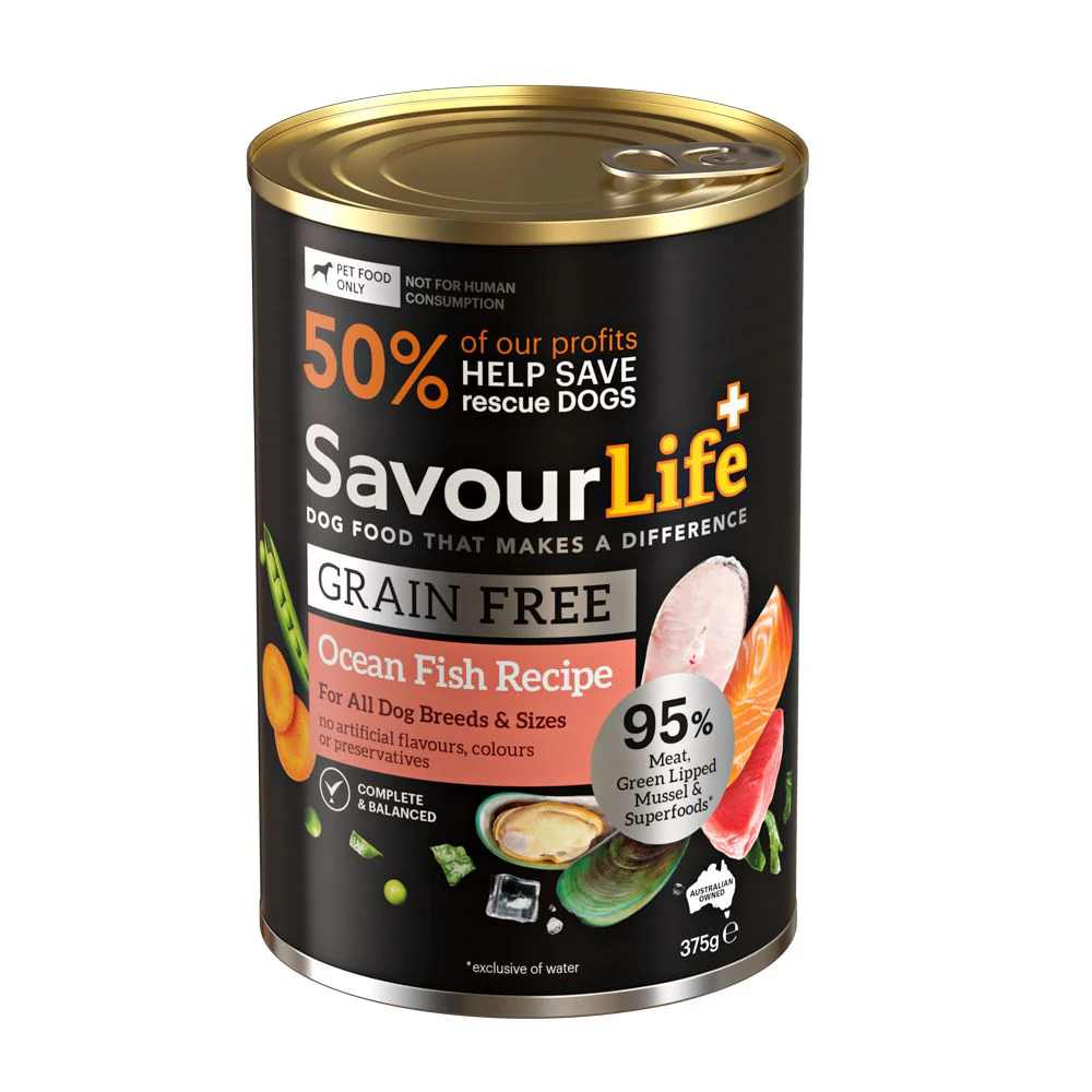 Savourlife Grain Free Ocean Fish Adult Dog Wet Food 375g X12 - Image 7