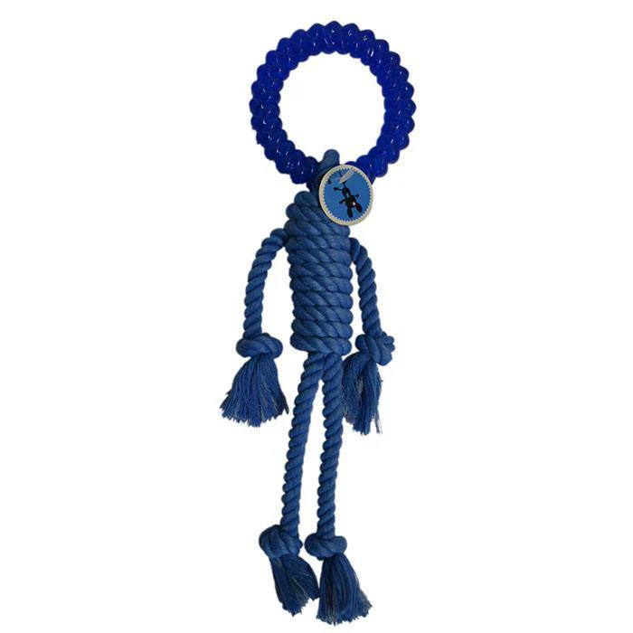 Scream Rope Man Blue Dog Toy - Image 2