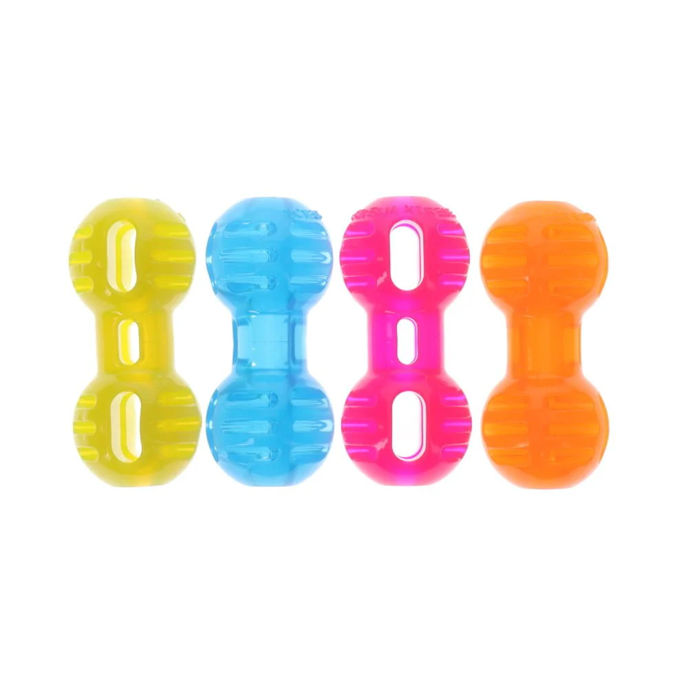Scream Xtreme Treat Dumbbell Dog Toy Pink Medium/Large - Image 3