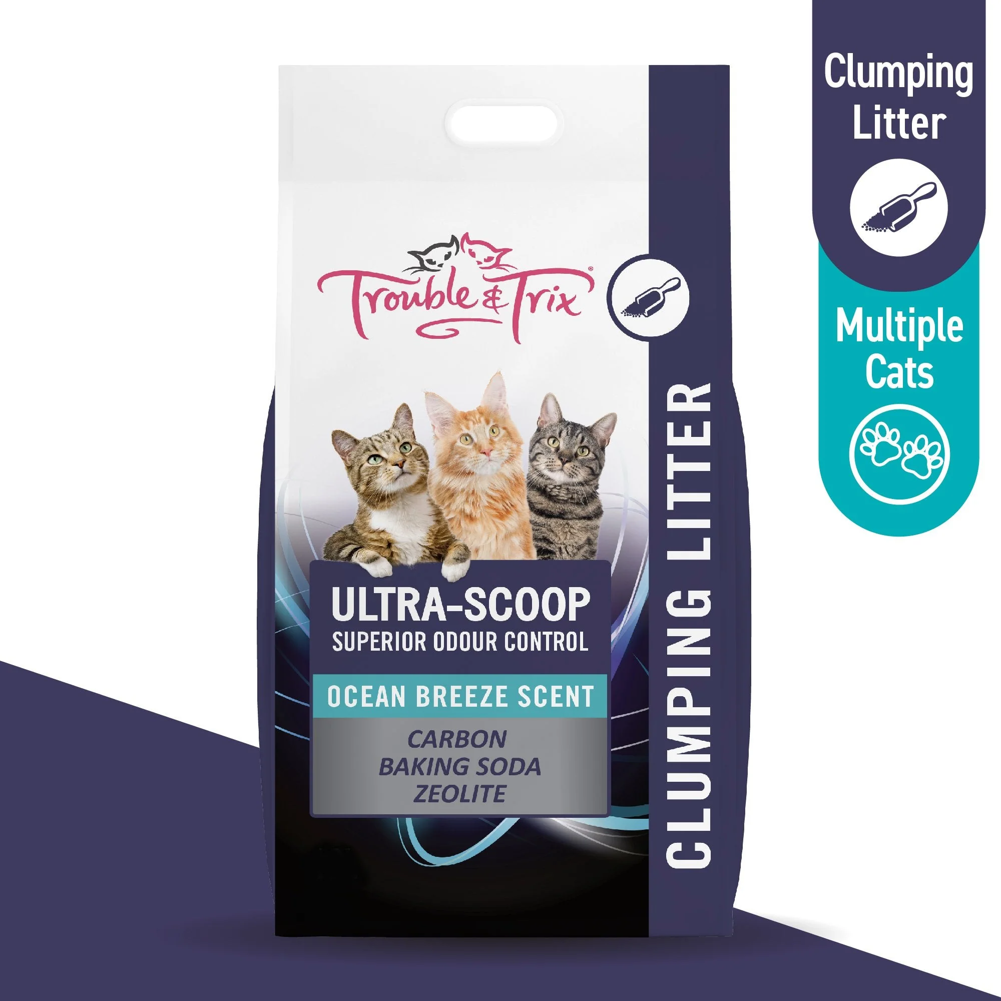 Trouble and Trix Ultra-Scoop Superior Odour Control Cat Litter 10L/10kg - Image 2