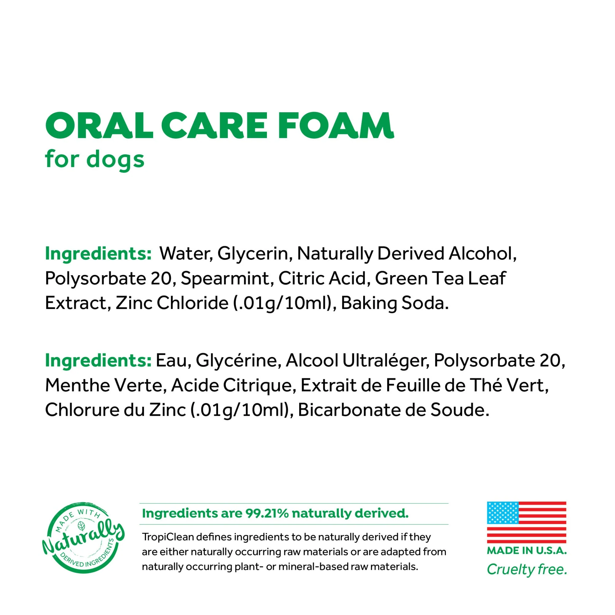 Tropiclean Fresh Breath Instant Fresh Foam 133ml - Image 6
