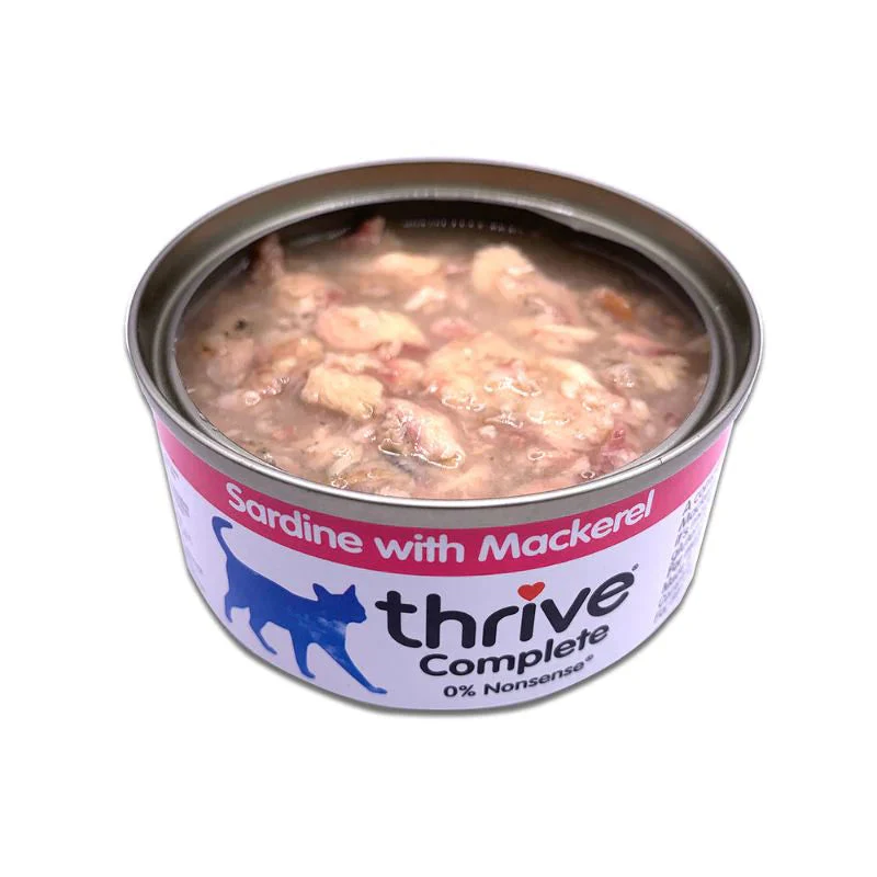 Thrive Sardine and Mackerel Wet Cat Food 75g - Image 2