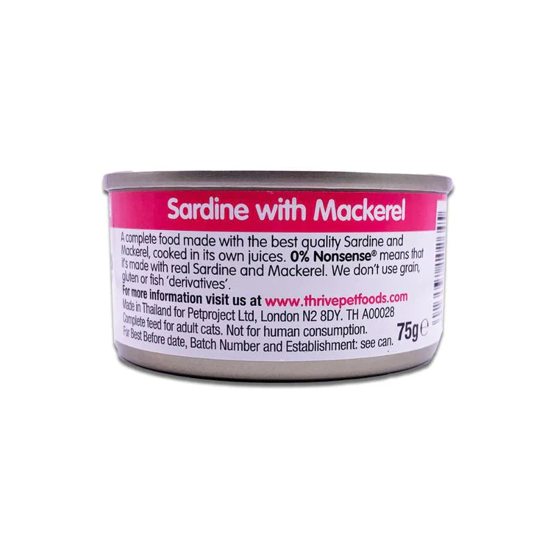 Thrive Sardine and Mackerel Wet Cat Food 75g - Image 4