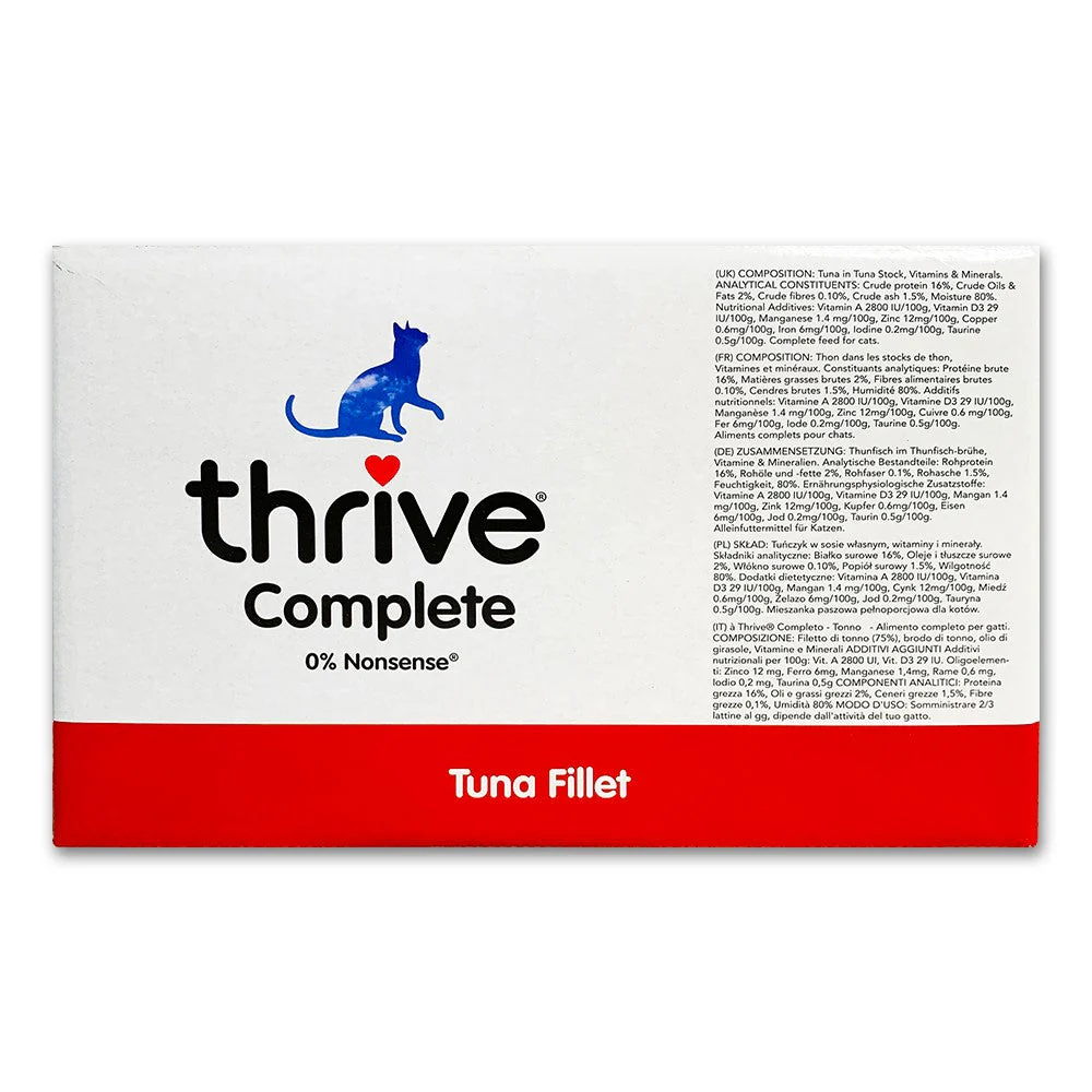 Thrive Tuna Fillet Wet Cat Food 75g x 12 - Image 2