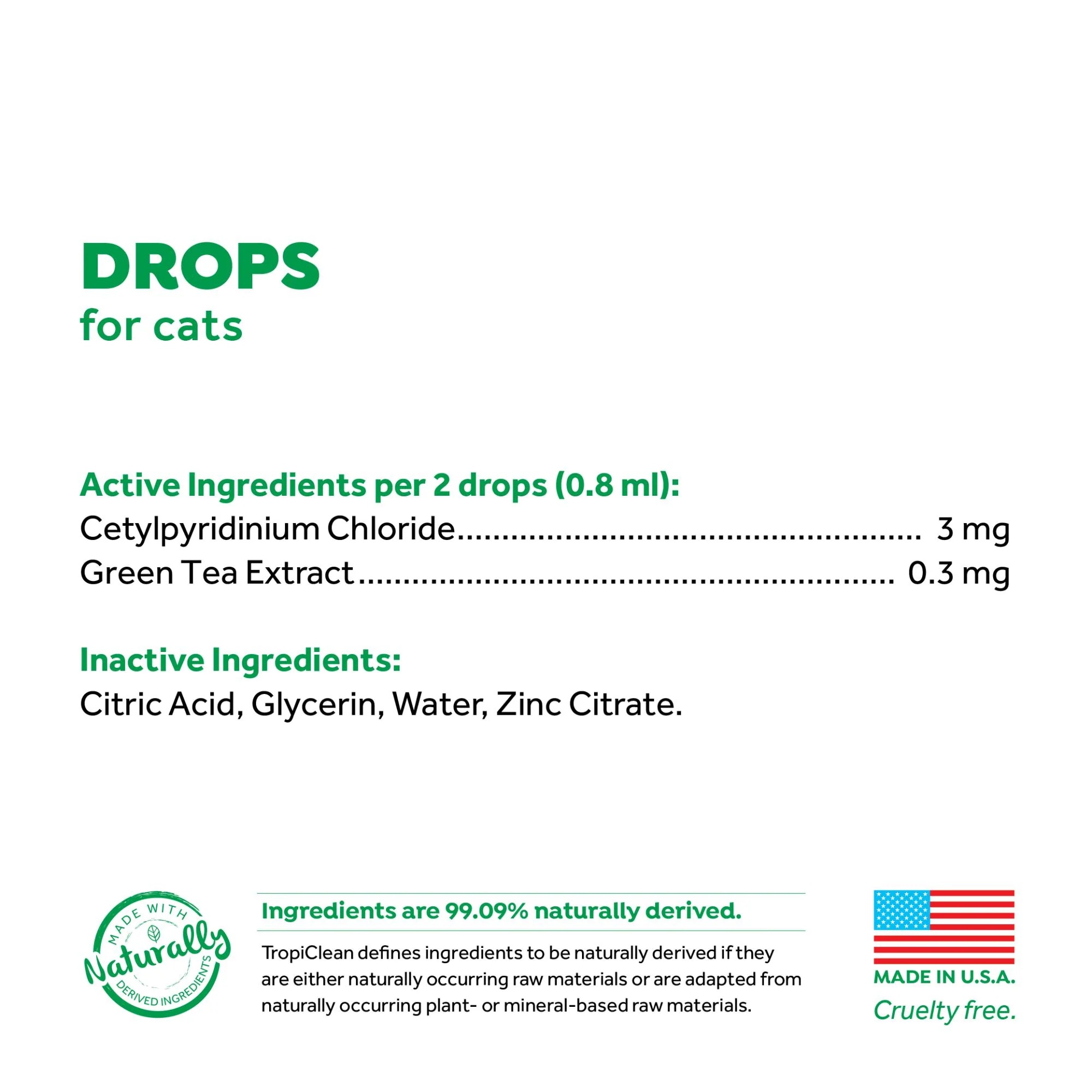 Tropiclean Fresh Breath Drops For Cats - Image 4