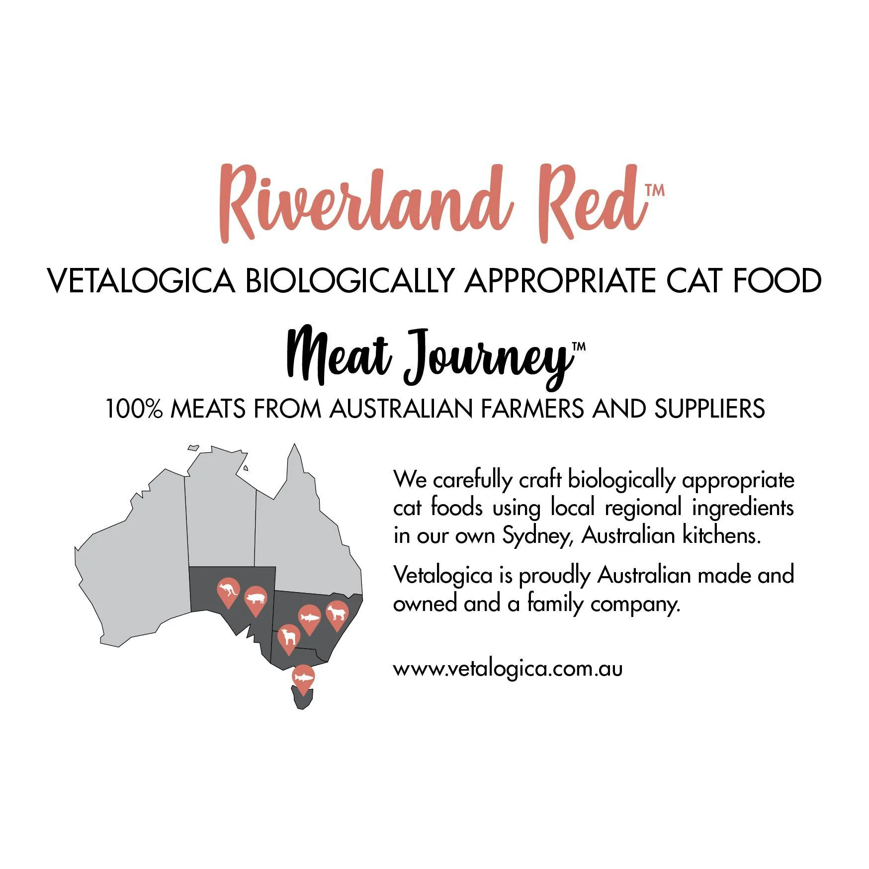 Vetalogica Biologically Appropriate Riverland Red Dry Cat Food 3kg - Image 4