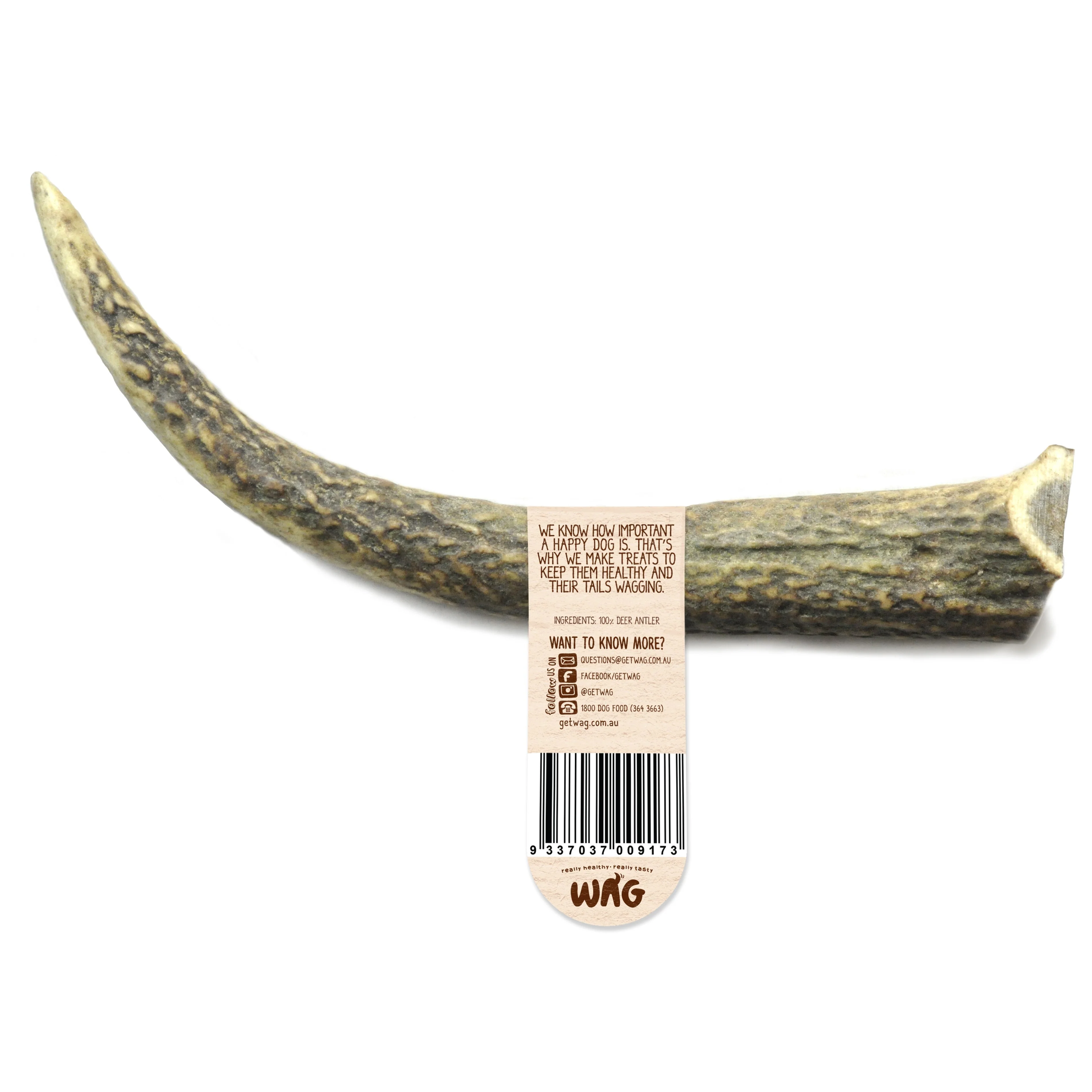 Wag Whole Antler Medium Dog Chew Treat - Image 2