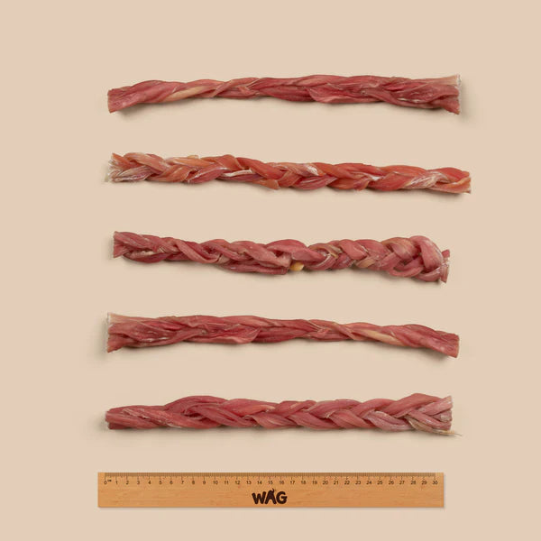 Wag Braided Bully Stick Large 4 Pack - Image 5