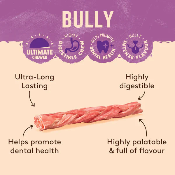Wag Braided Bully Stick Regular 4 Pack - Image 3