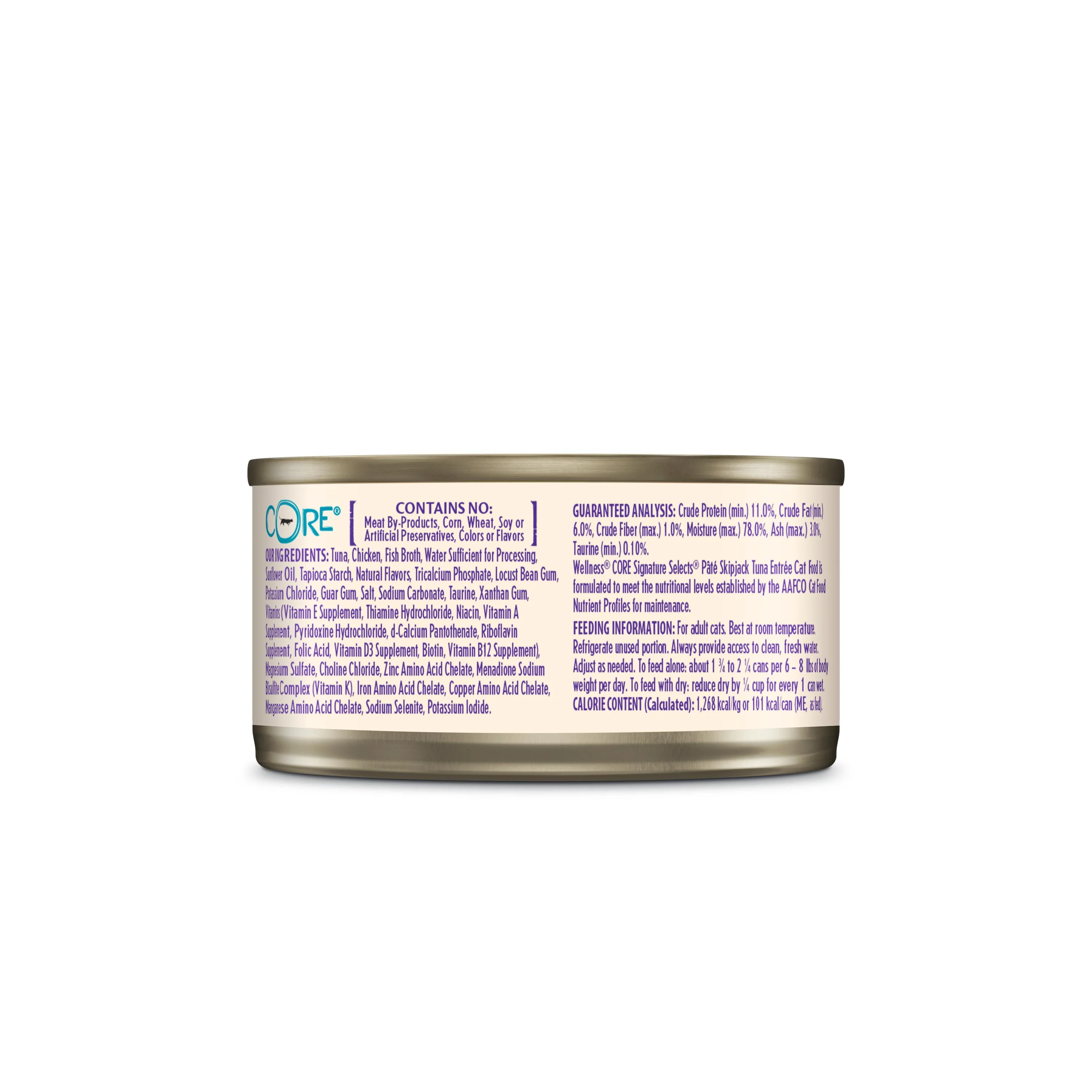 Wellness CORE Signature Selects Paté Skipjack Tuna Entrée Wet Cat Food 79g - Image 2