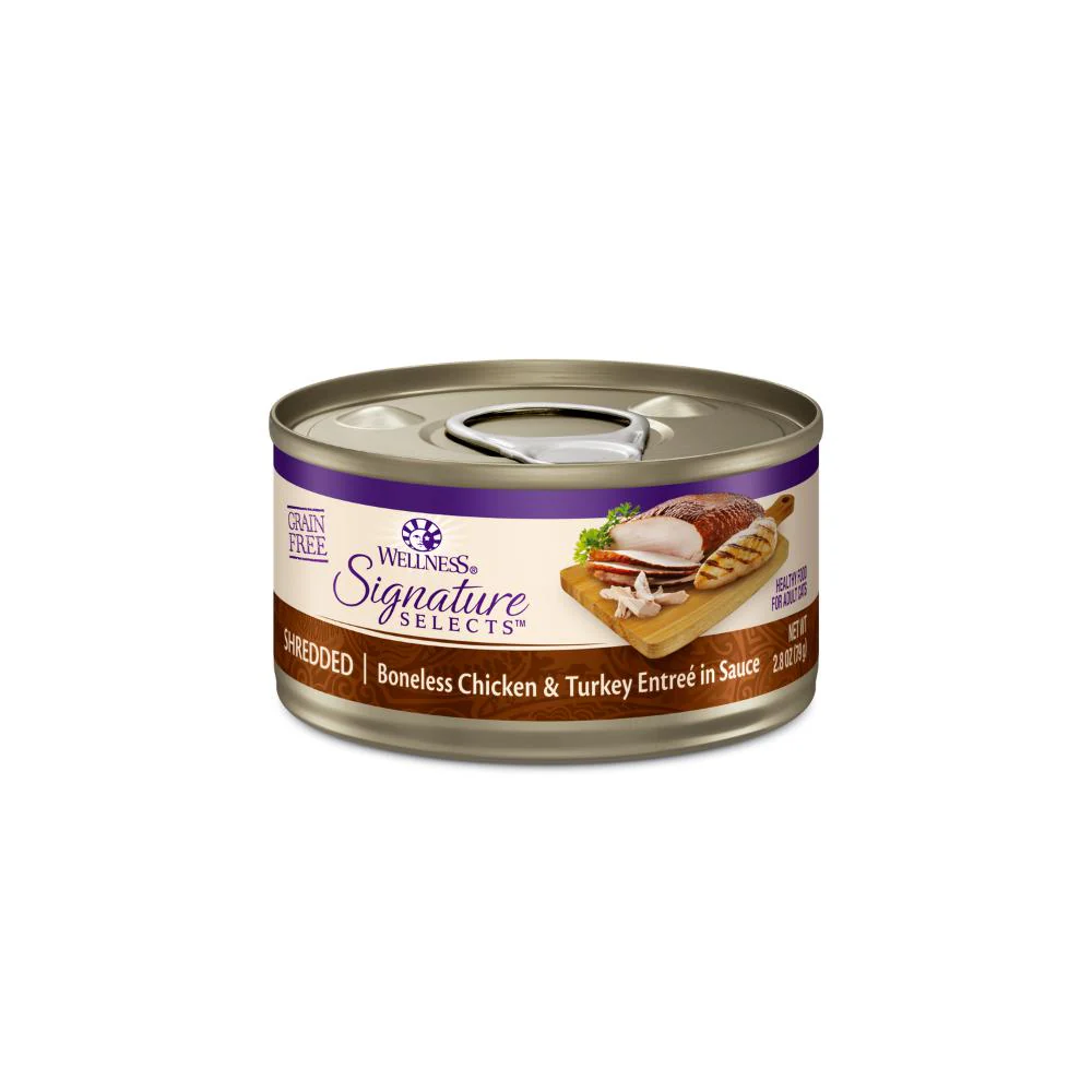 Wellness CORE Signature Selects Shredded Chicken and Turkey Entrée Wet Cat Food 79g