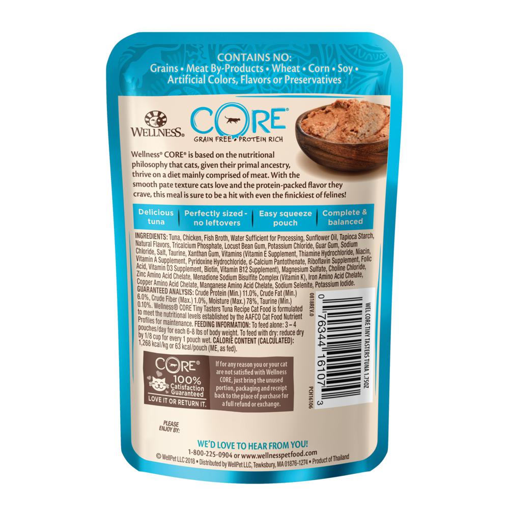 Wellness CORE Tiny Tasters Tuna Paté Wet Cat Food 50g - Image 2