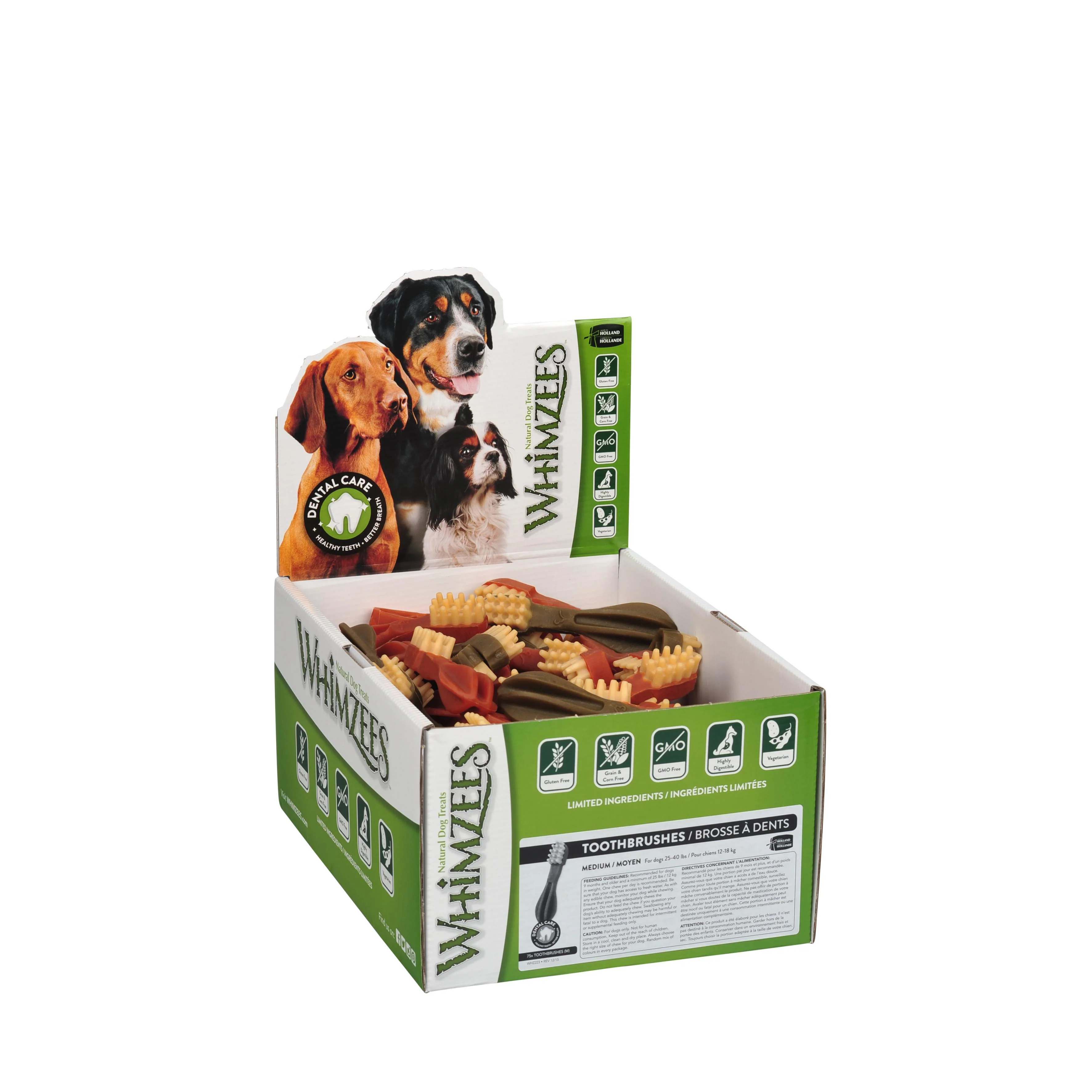 Whimzees Toothbrush Dental Dog Treats Small 150 Pack