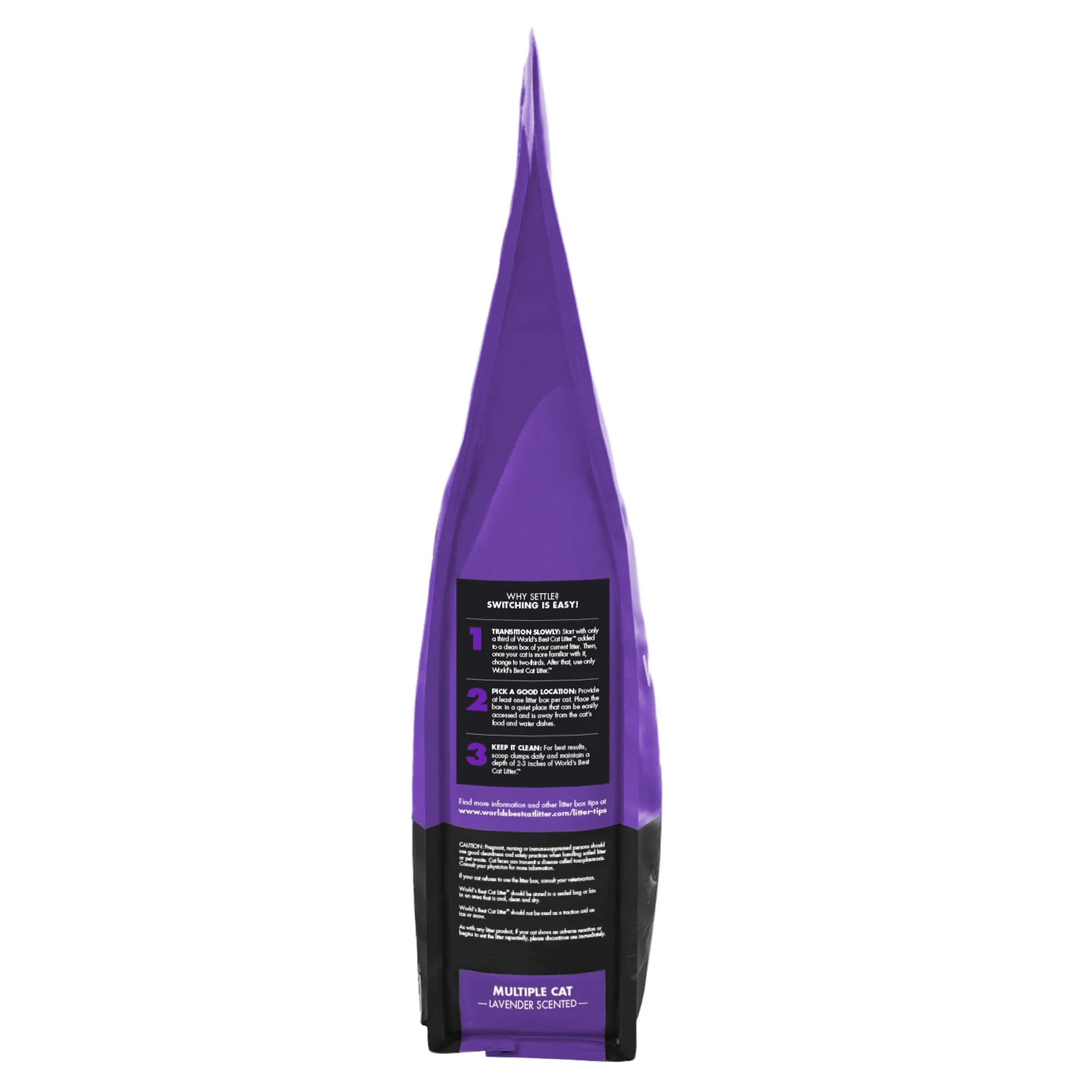 Worlds Best Lavender Scented Clumping Cat Litter 12.7kg - Image 3