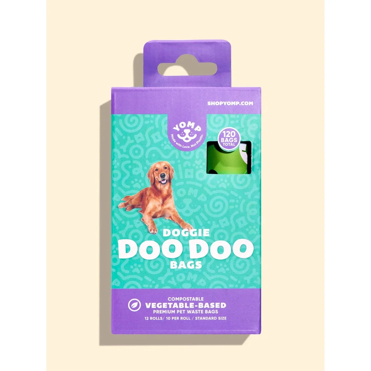 Yomp Doggie Doo Doo Compostable Poop Bags 12 Rolls 120 Bags - Image 2
