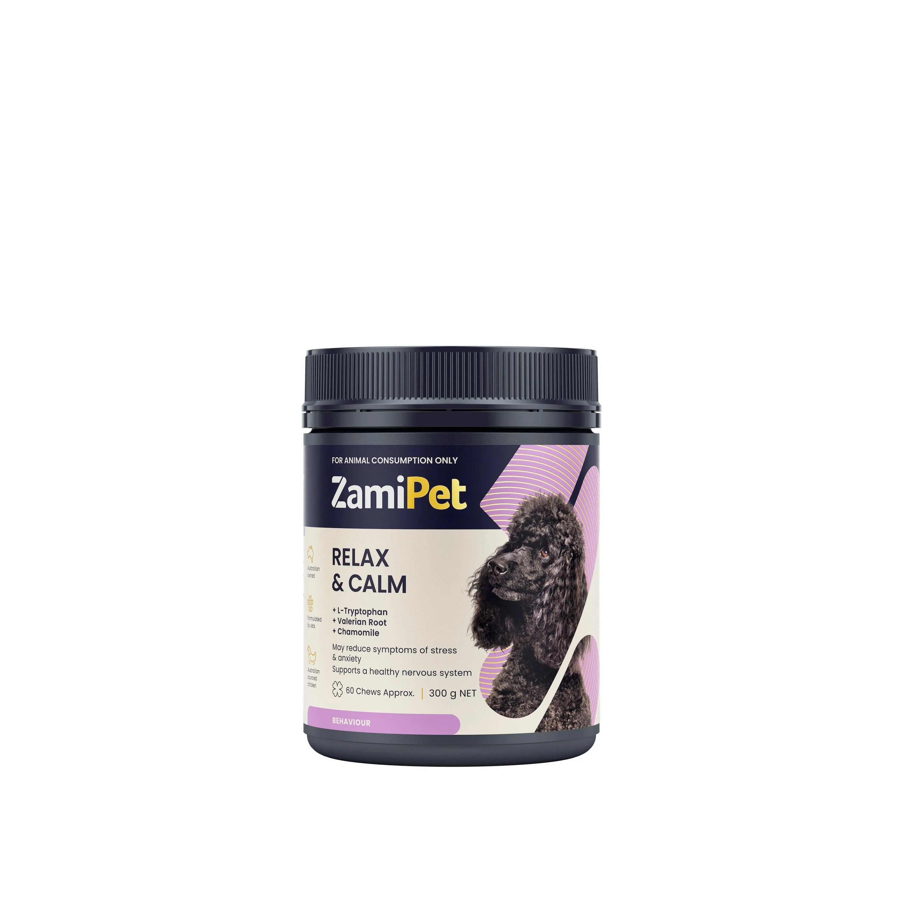 ZamiPet Relax and Calm Chews for Dogs 300g 60 Pack