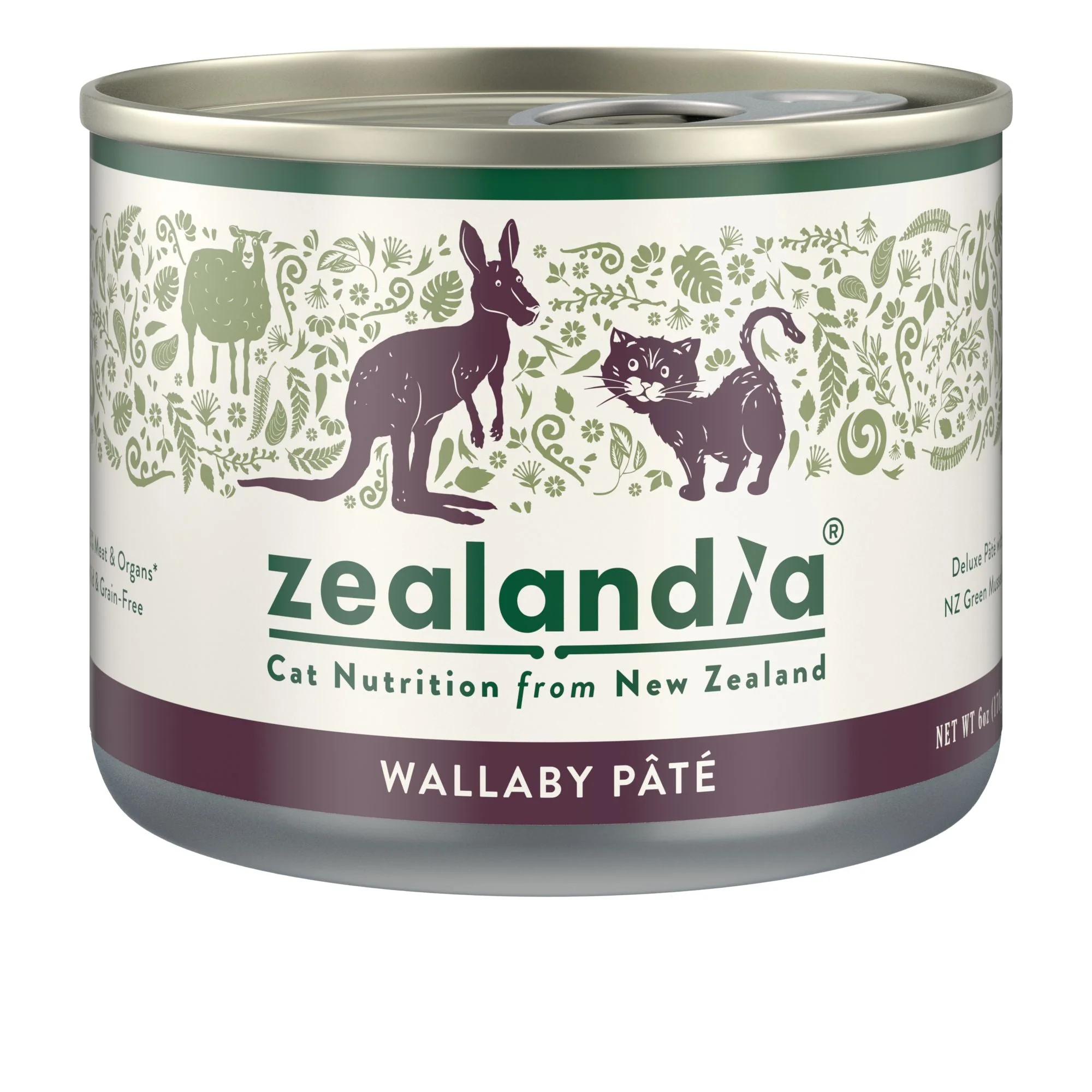 Zealandia Wallaby Pate Adult Cat Wet Food 170g x24 - Image 2