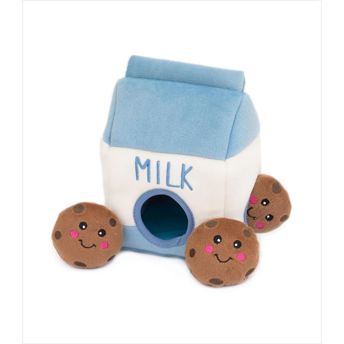Zippy Paws Milk and Cookies Burrow Dog Toy - Image 2