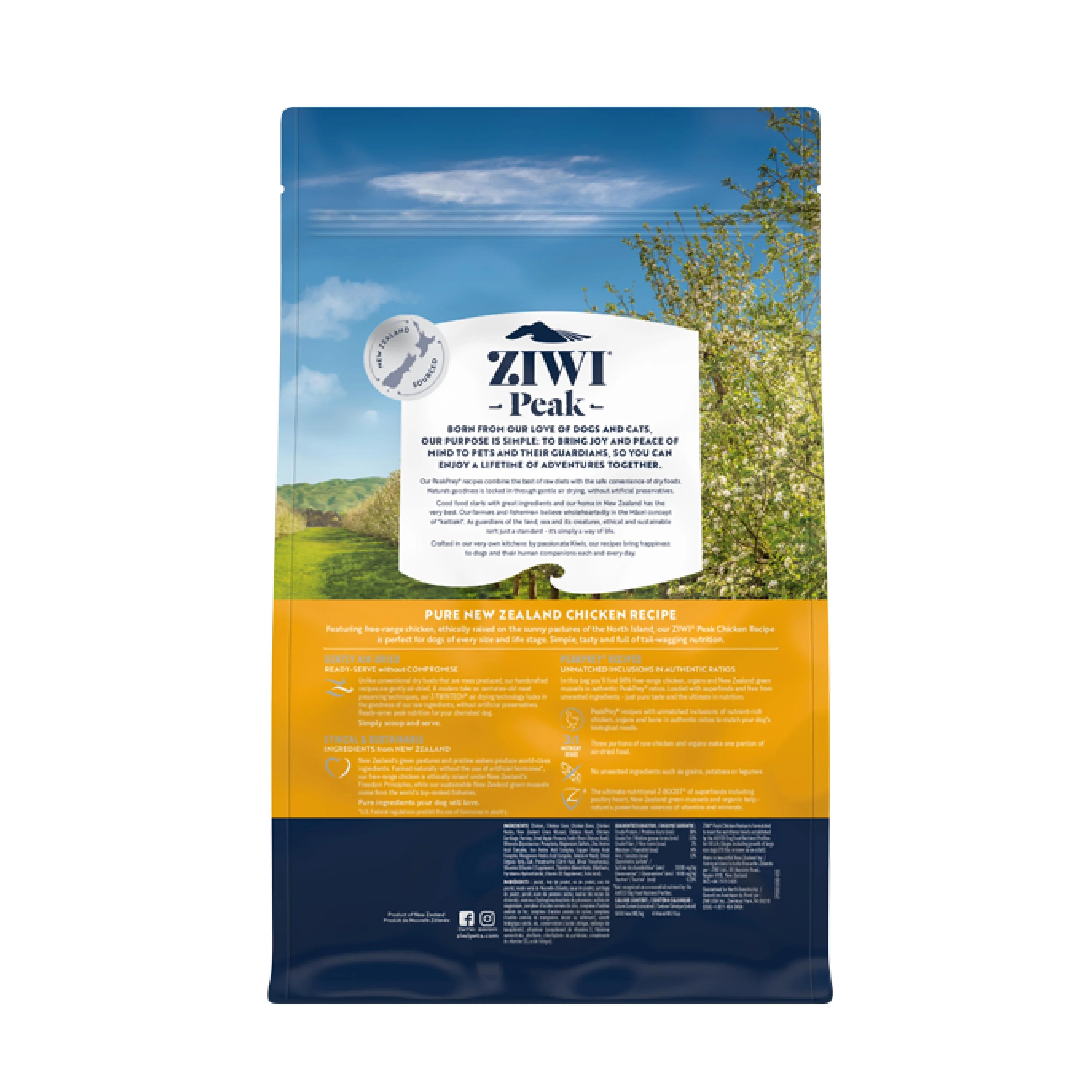 ZIWI Peak Air Dried Chicken Recipe Dog Food 1kg - Image 2