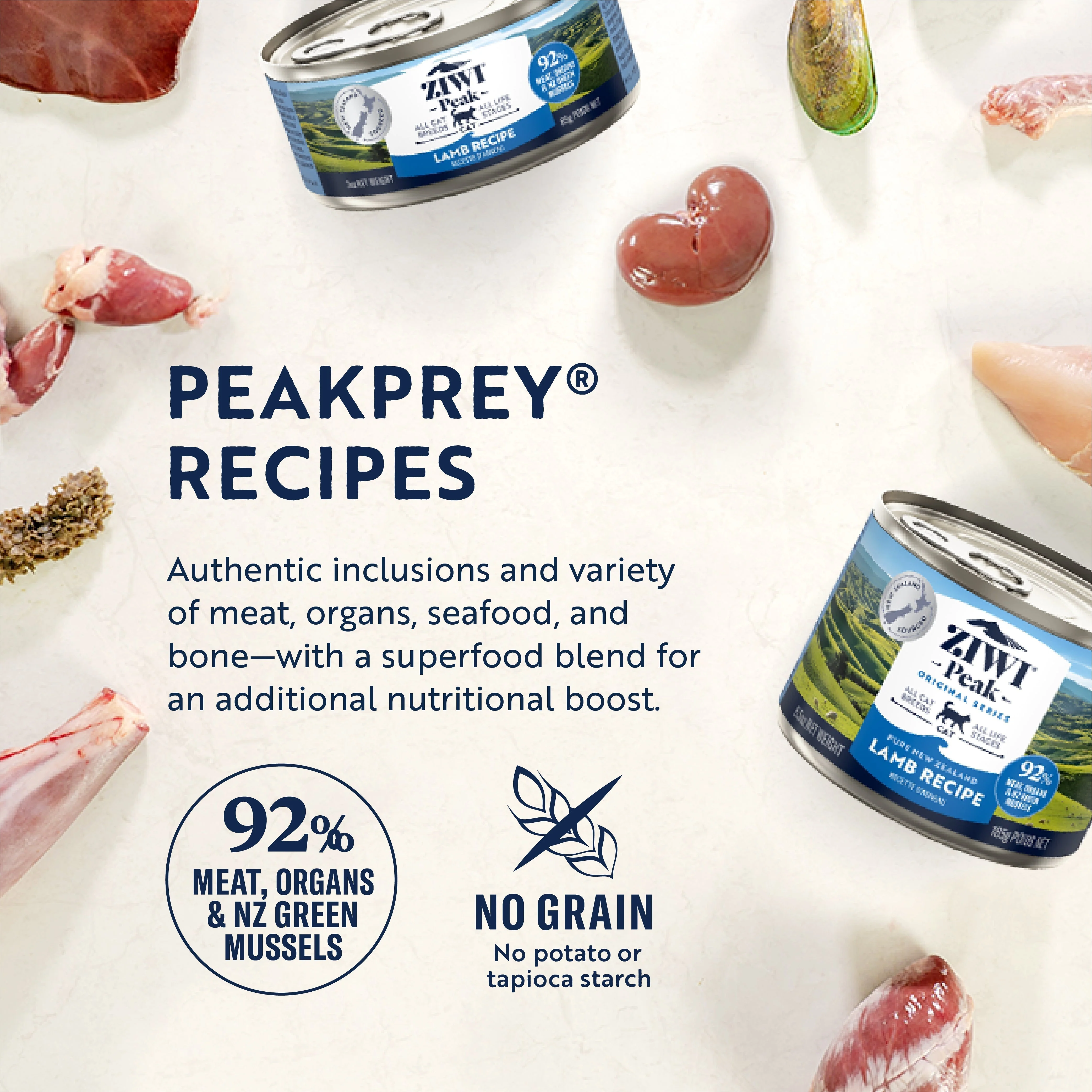 ZIWI Peak Wet Lamb Recipe Cat Food 85g - Image 5