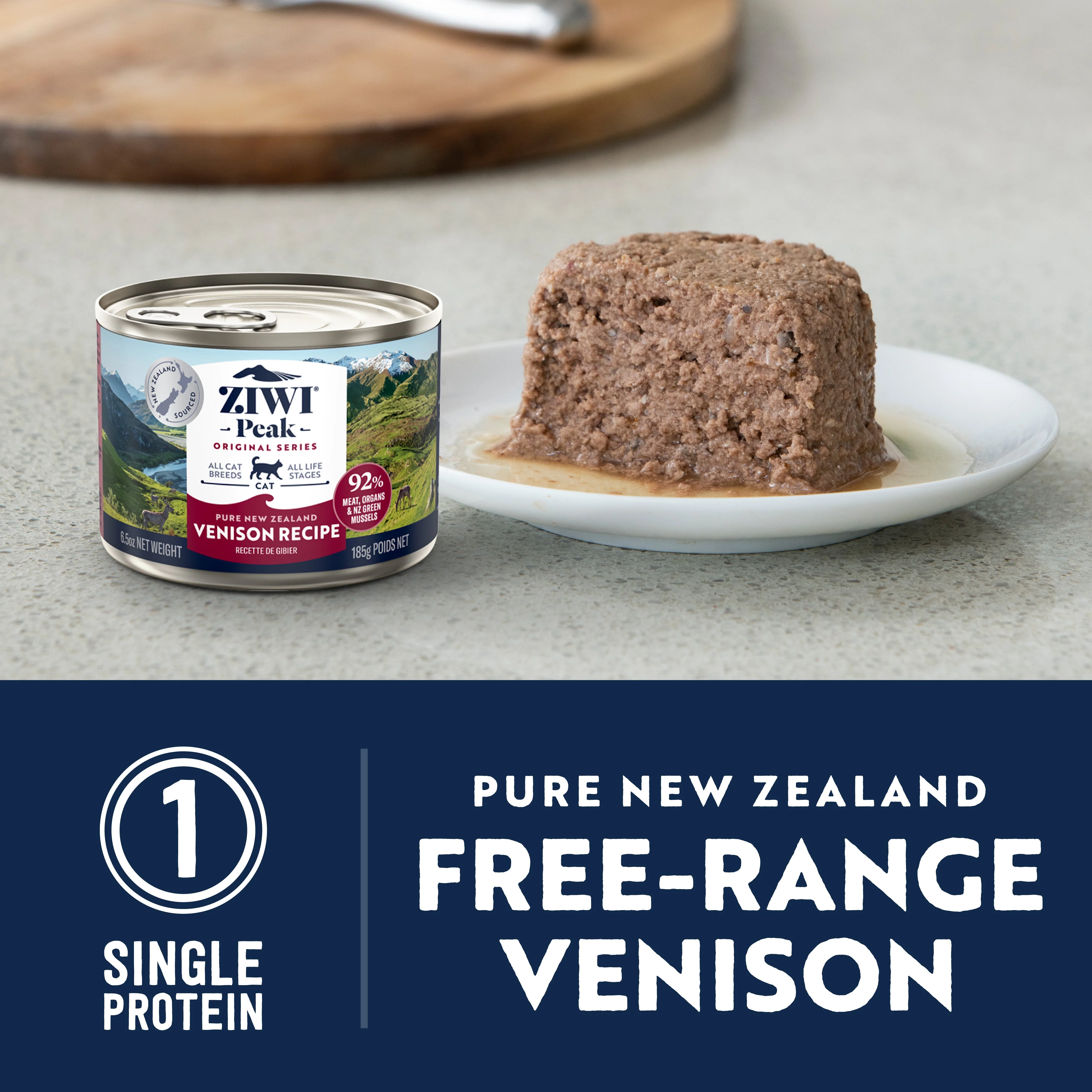 ZIWI Peak Wet Venison Recipe Cat Food 185g - Image 4